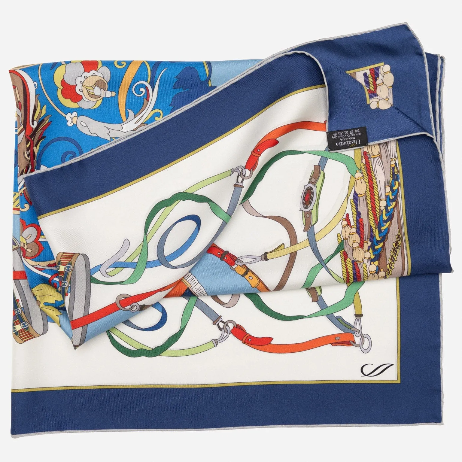 Sella Nobile - Silk Foulard - Blue sold by Elizabetta product image thumbnail 3