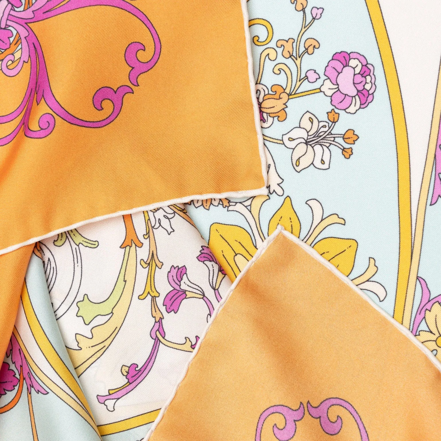 Paulina - Silk Foulard - Orange sold by Elizabetta product image thumbnail 4