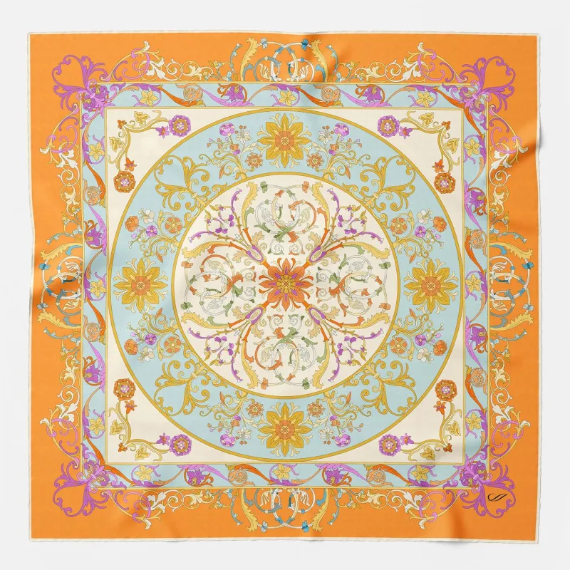 Paulina - Silk Foulard - Orange sold by Elizabetta