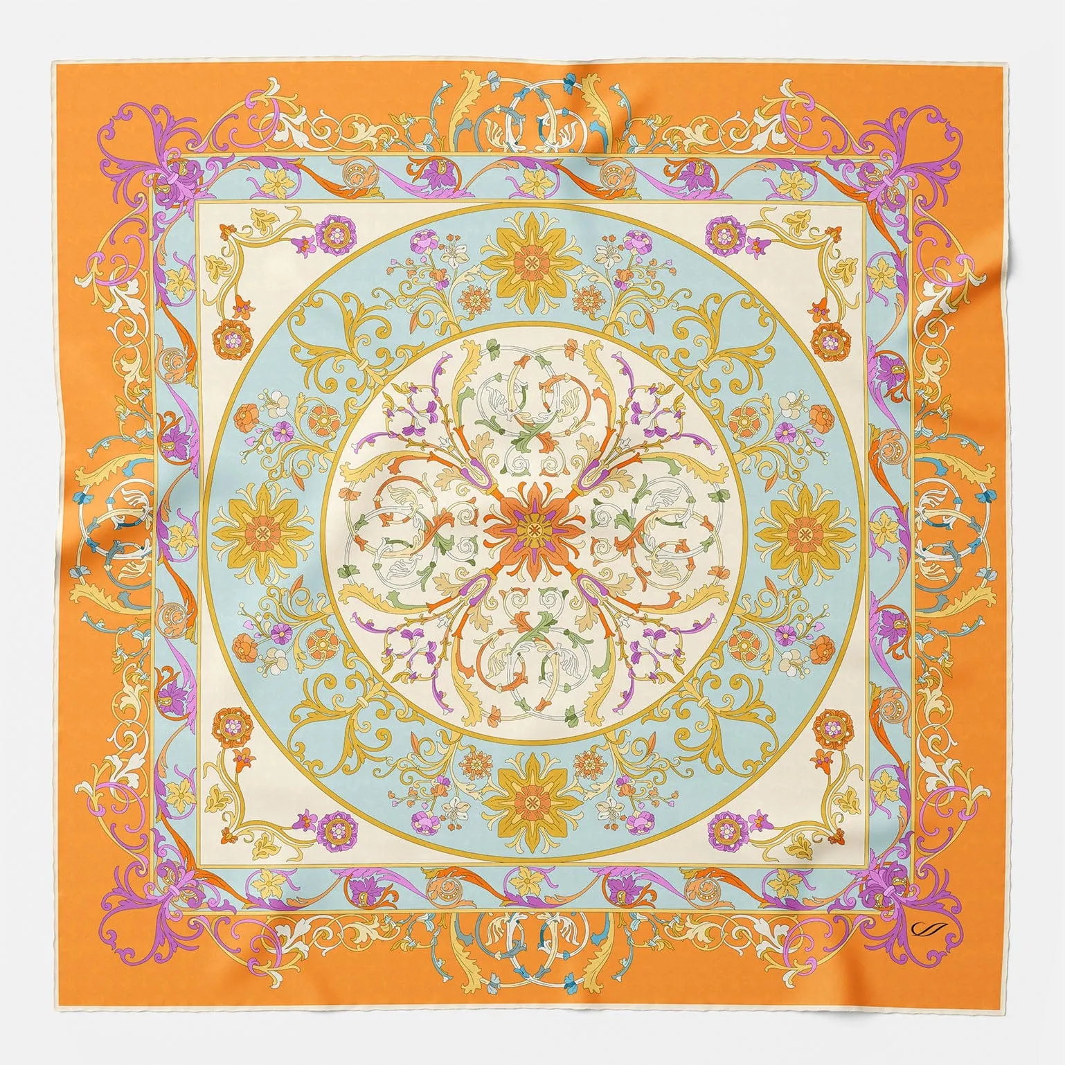 Paulina - Silk Foulard - Orange sold by Elizabetta