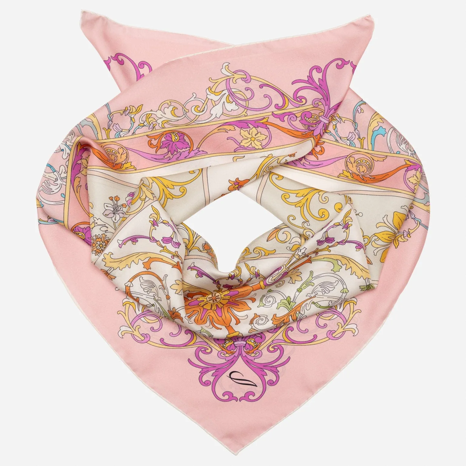 Paulina - Silk Foulard - Pink sold by Elizabetta product image thumbnail 2