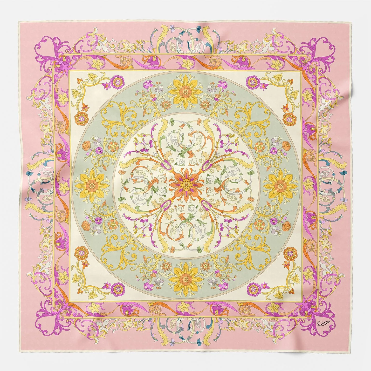 Paulina - Silk Foulard - Pink sold by Elizabetta