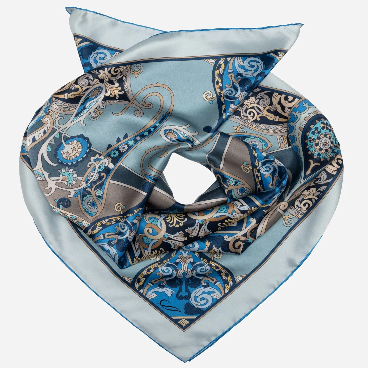Romina - Silk Foulard - Blue sold by Elizabetta product image thumbnail 2
