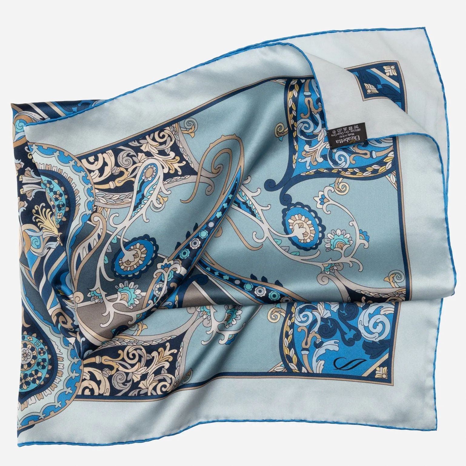 Romina - Silk Foulard - Blue sold by Elizabetta product image thumbnail 3