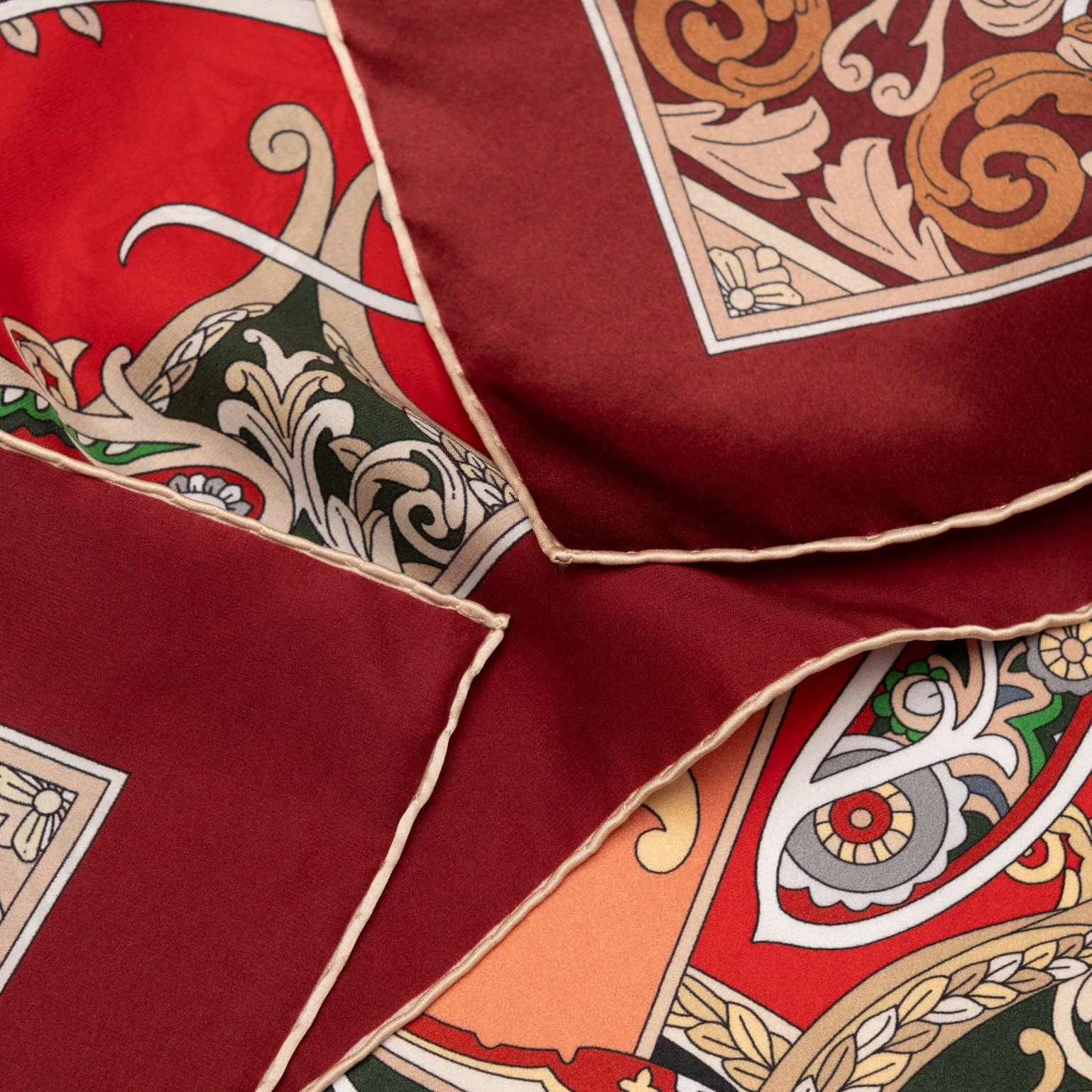 Romina - Silk Foulard - Red sold by Elizabetta product image thumbnail 4