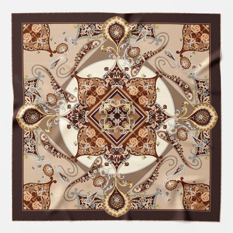 Romina - Silk Foulard - Neutrals sold by Elizabetta