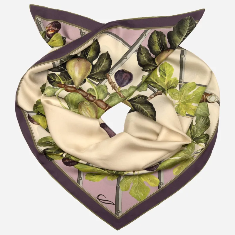 Tessa - Silk Foulard - Cream sold by Elizabetta