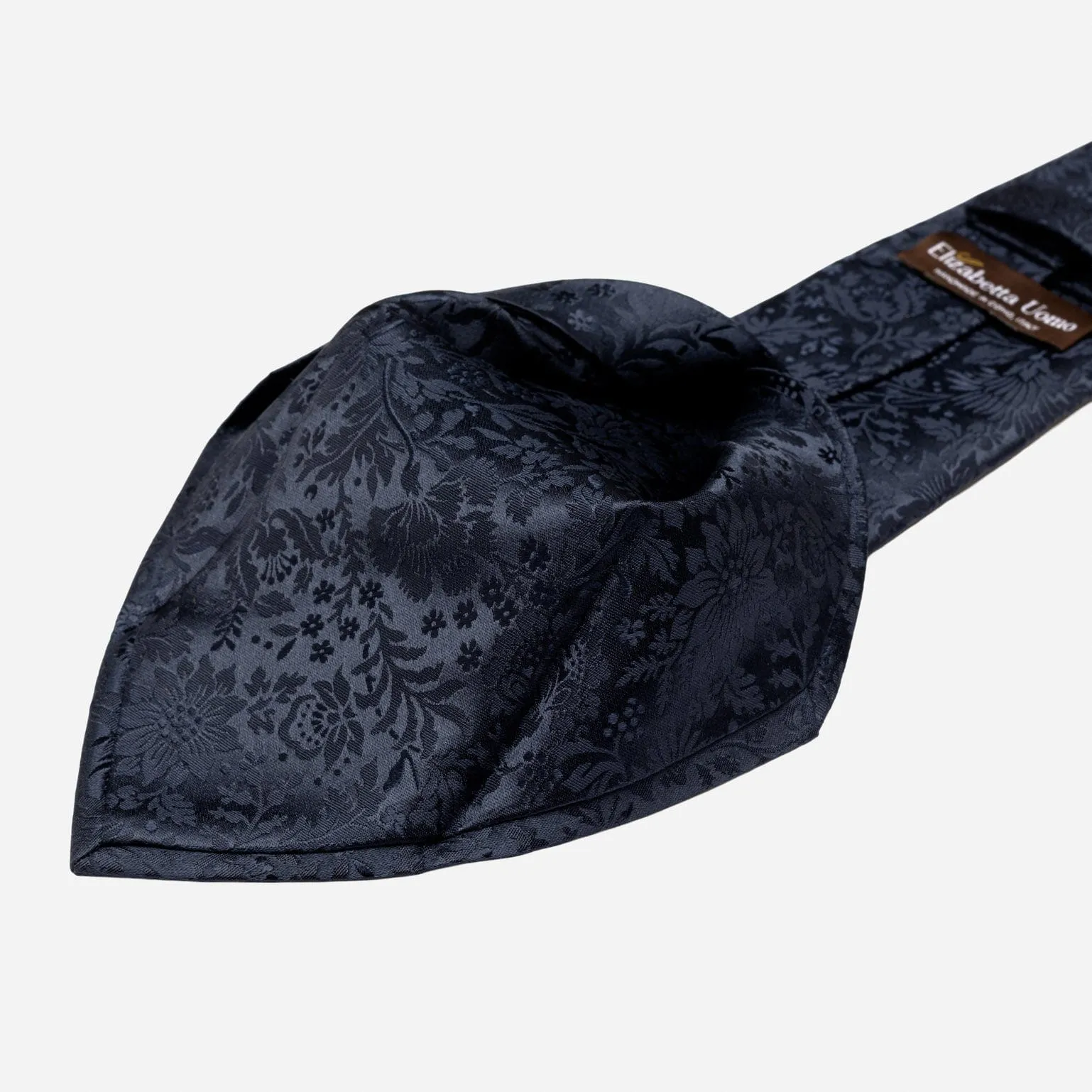 Goldoni - Silk Jacquard Tie - Midnight Blue sold by Elizabetta product image thumbnail 4