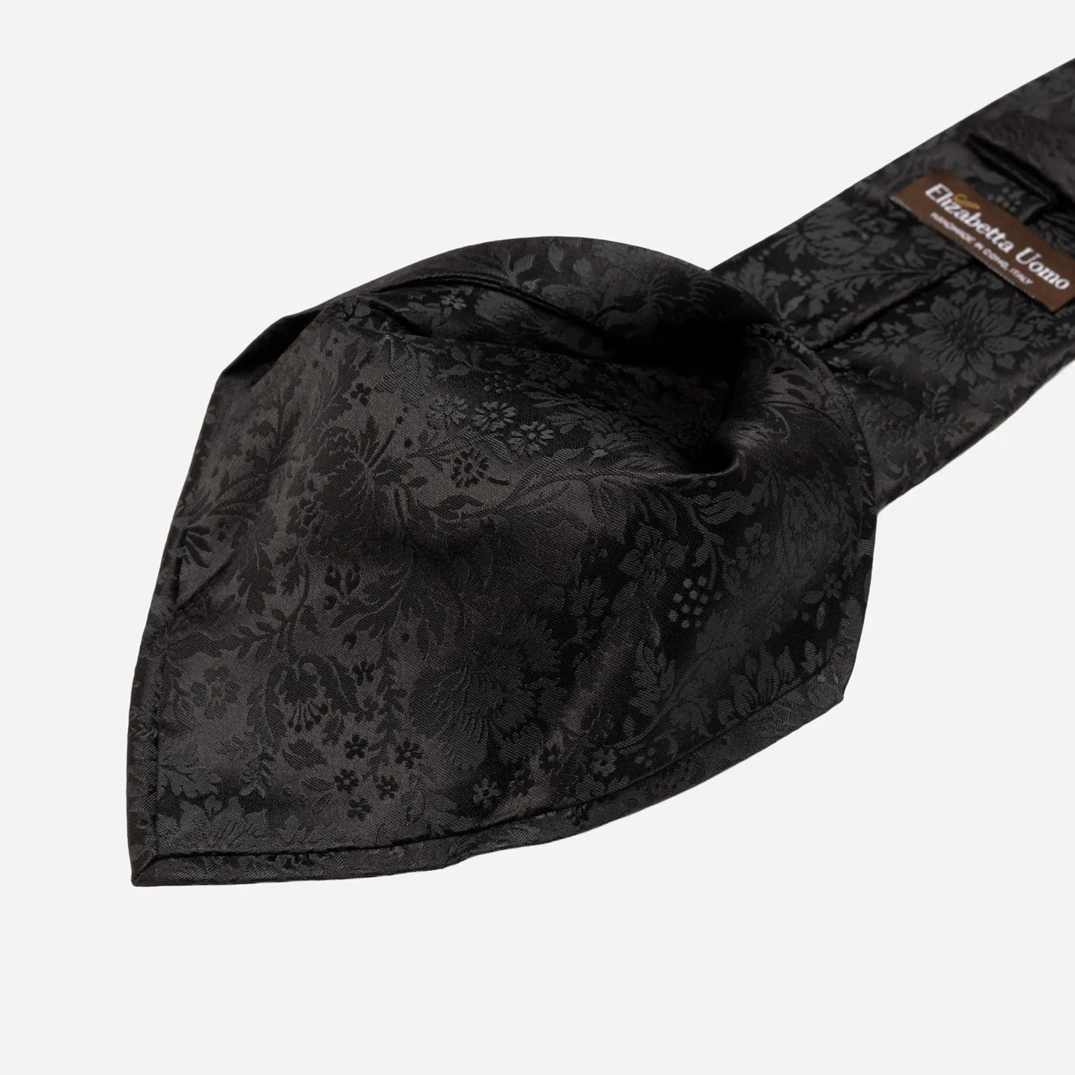 Goldoni - Silk Jacquard Tie - Black sold by Elizabetta product image thumbnail 4