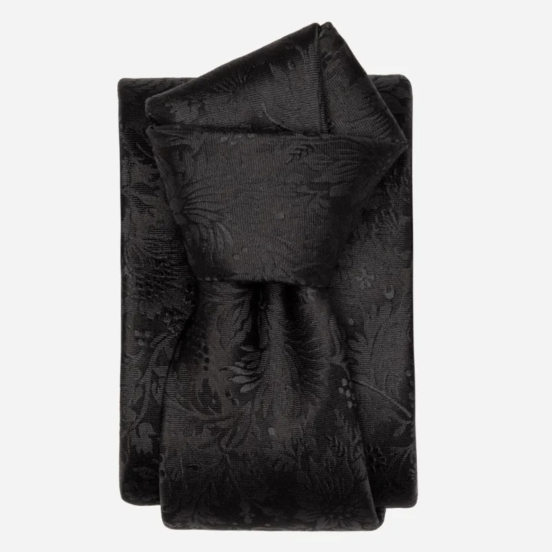 Goldoni - Silk Jacquard Tie - Black sold by Elizabetta