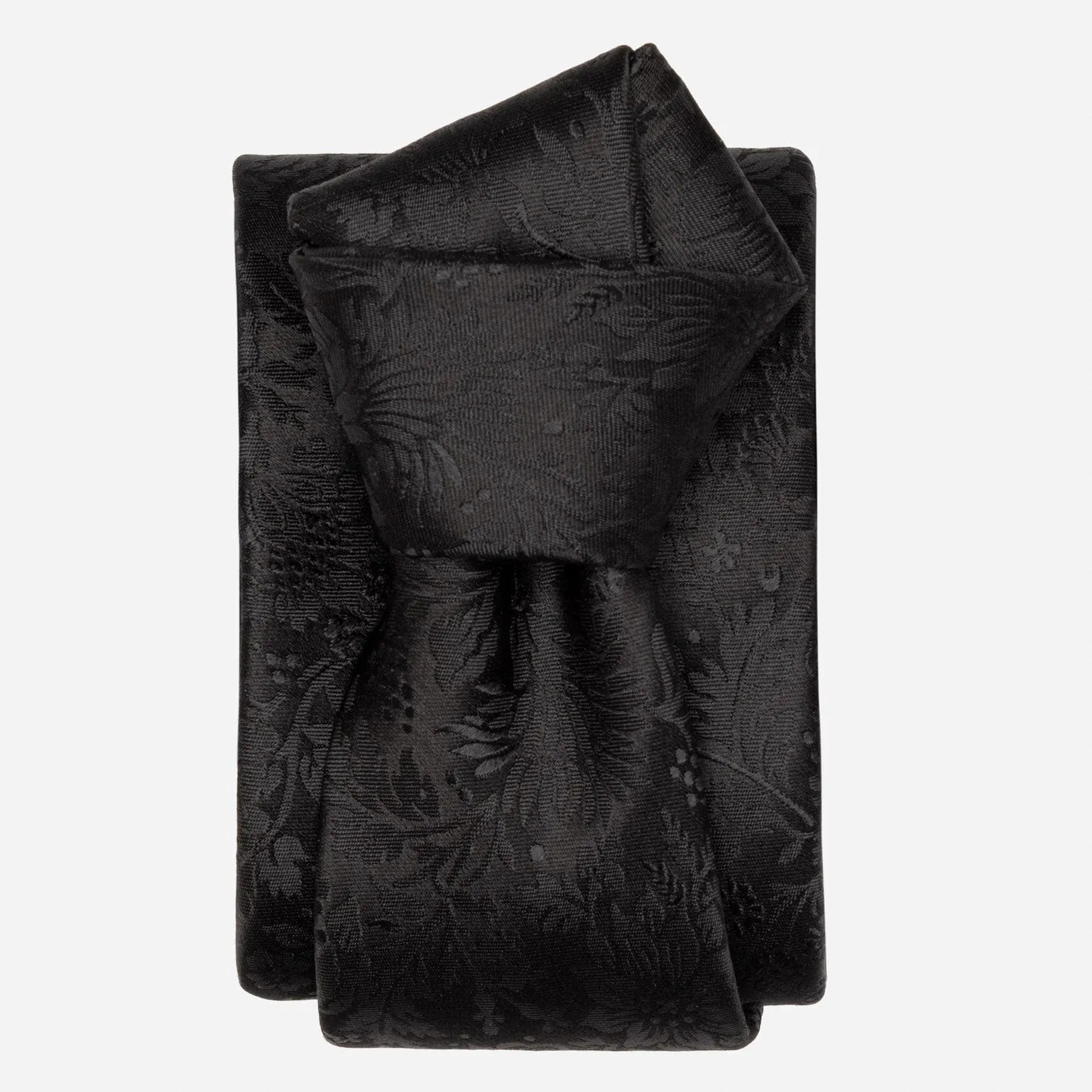 Goldoni - Silk Jacquard Tie - Black sold by Elizabetta