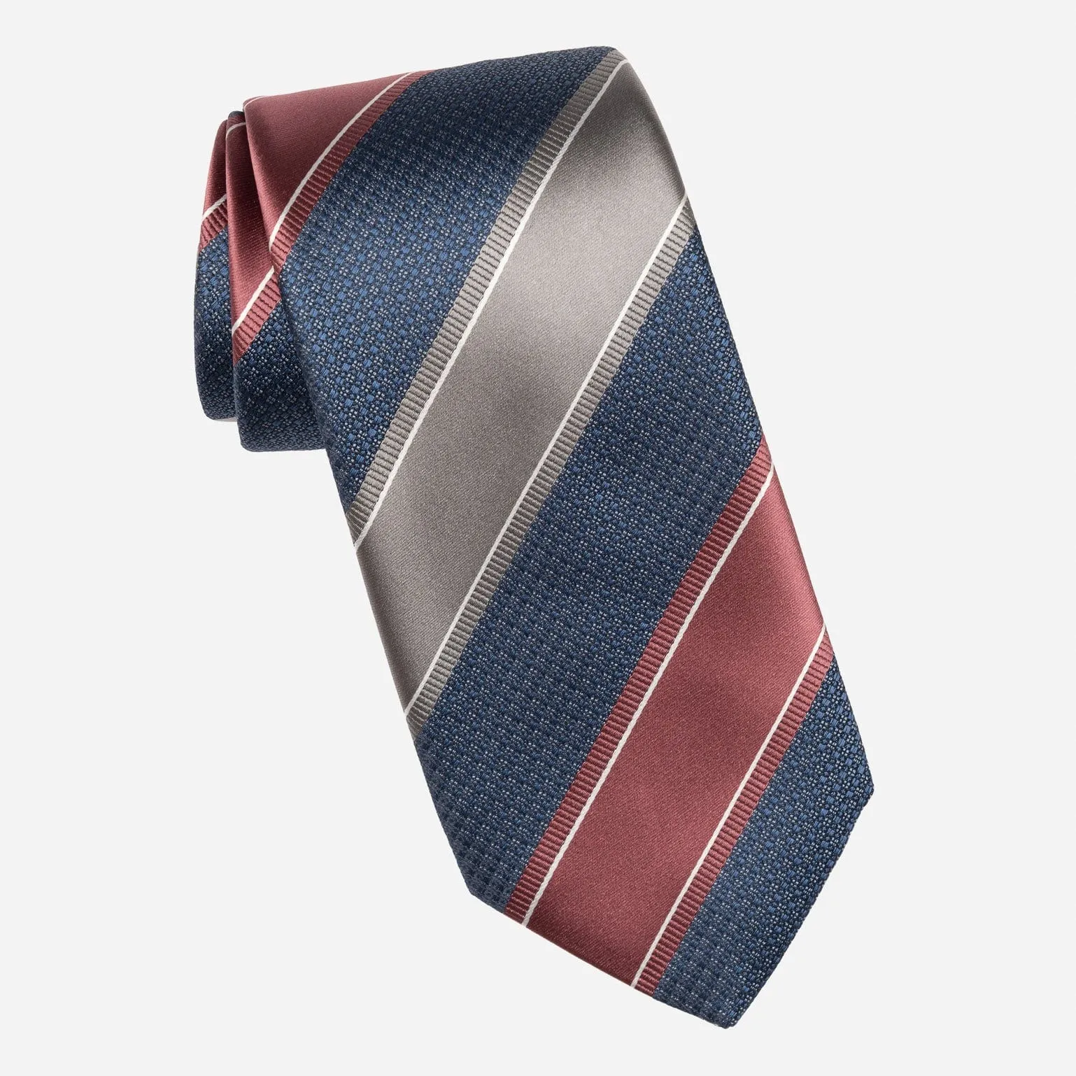 Ferrari - Silk Jacquard Tie - Navy and Burgundy sold by Elizabetta product image thumbnail 2