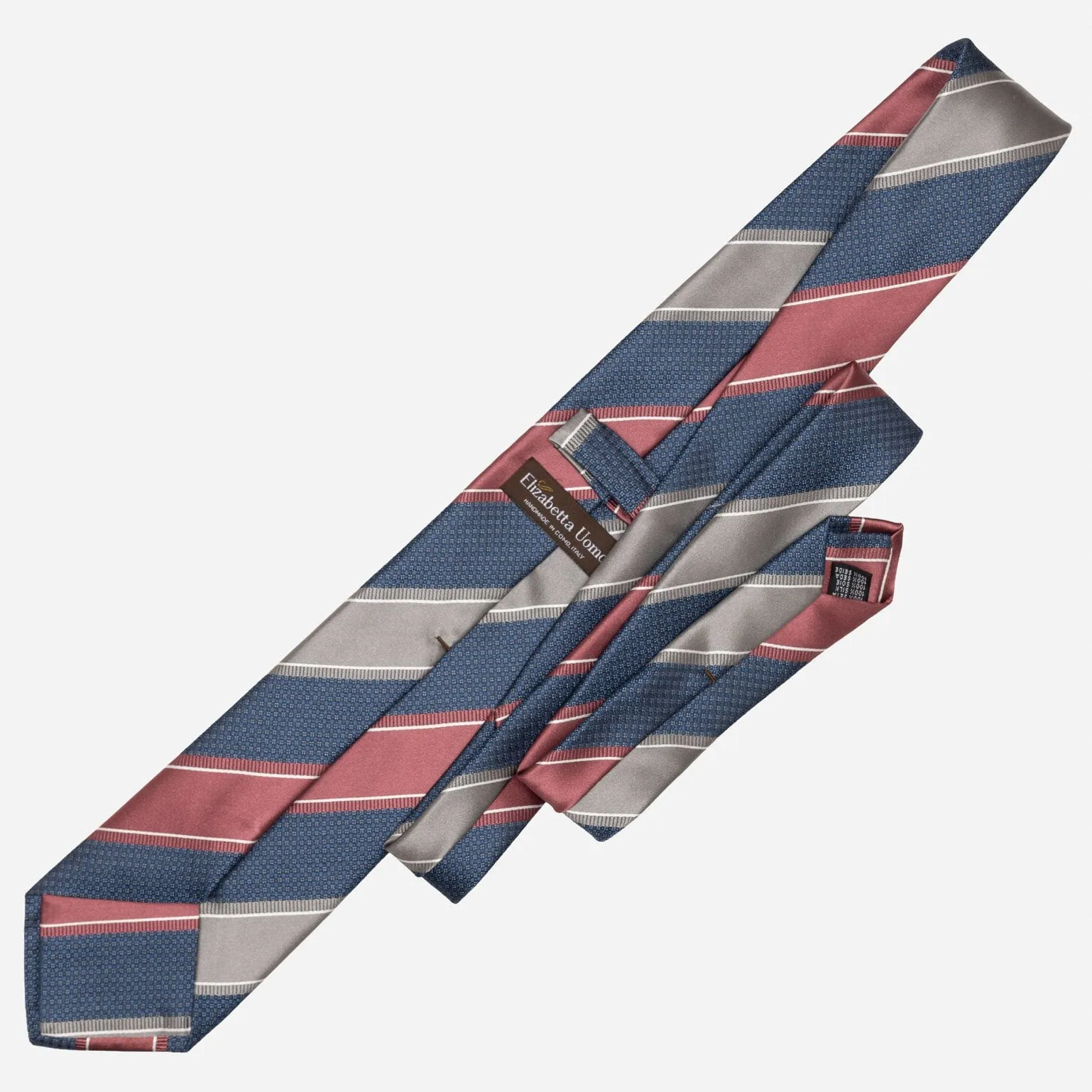 Ferrari - Silk Jacquard Tie - Navy and Burgundy sold by Elizabetta product image thumbnail 3