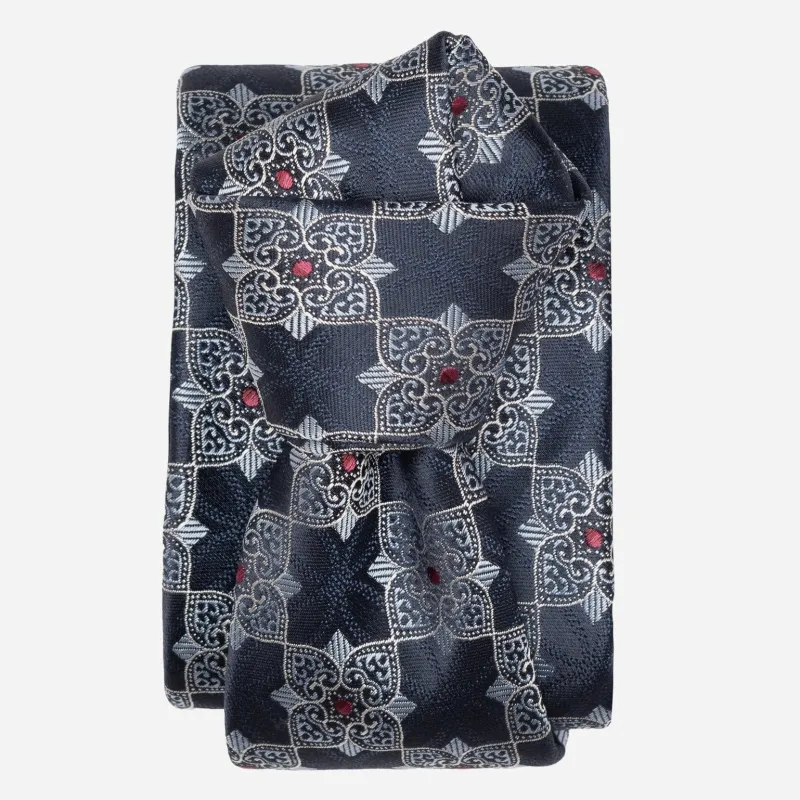 Amalfi - Silk Jacquard Tie - Blue sold by Elizabetta