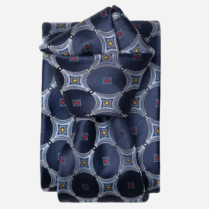 Zuccari - Silk Jacquard Tie - Blue sold by Elizabetta