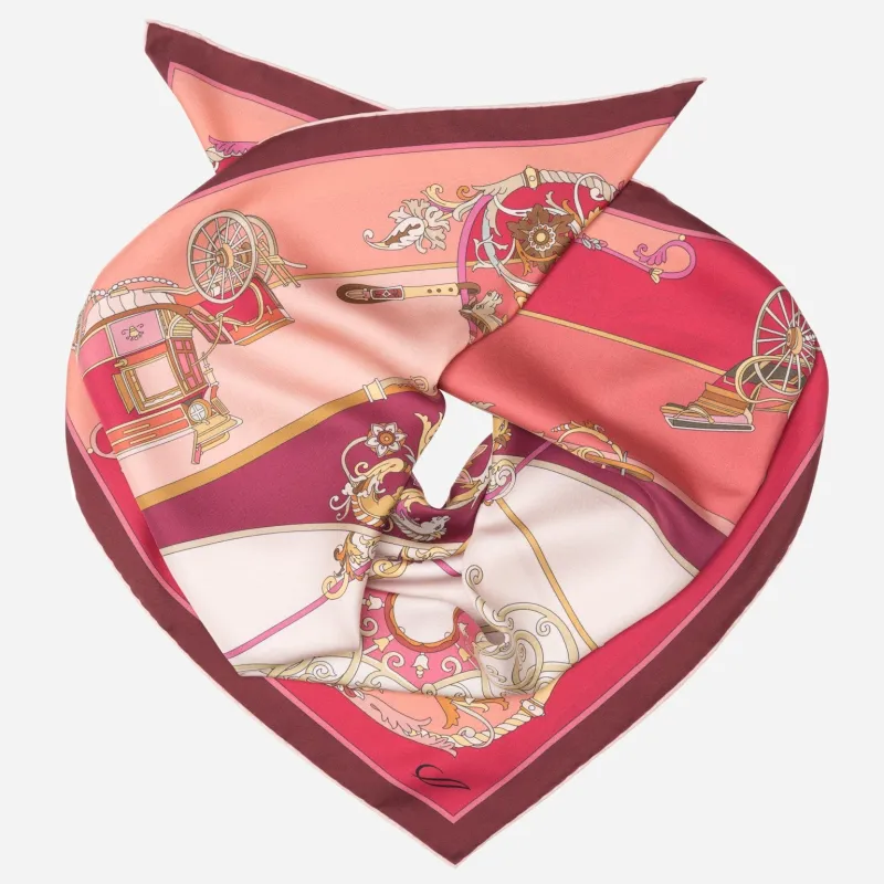 Carozza- Silk Foulard - Rose Red sold by Elizabetta