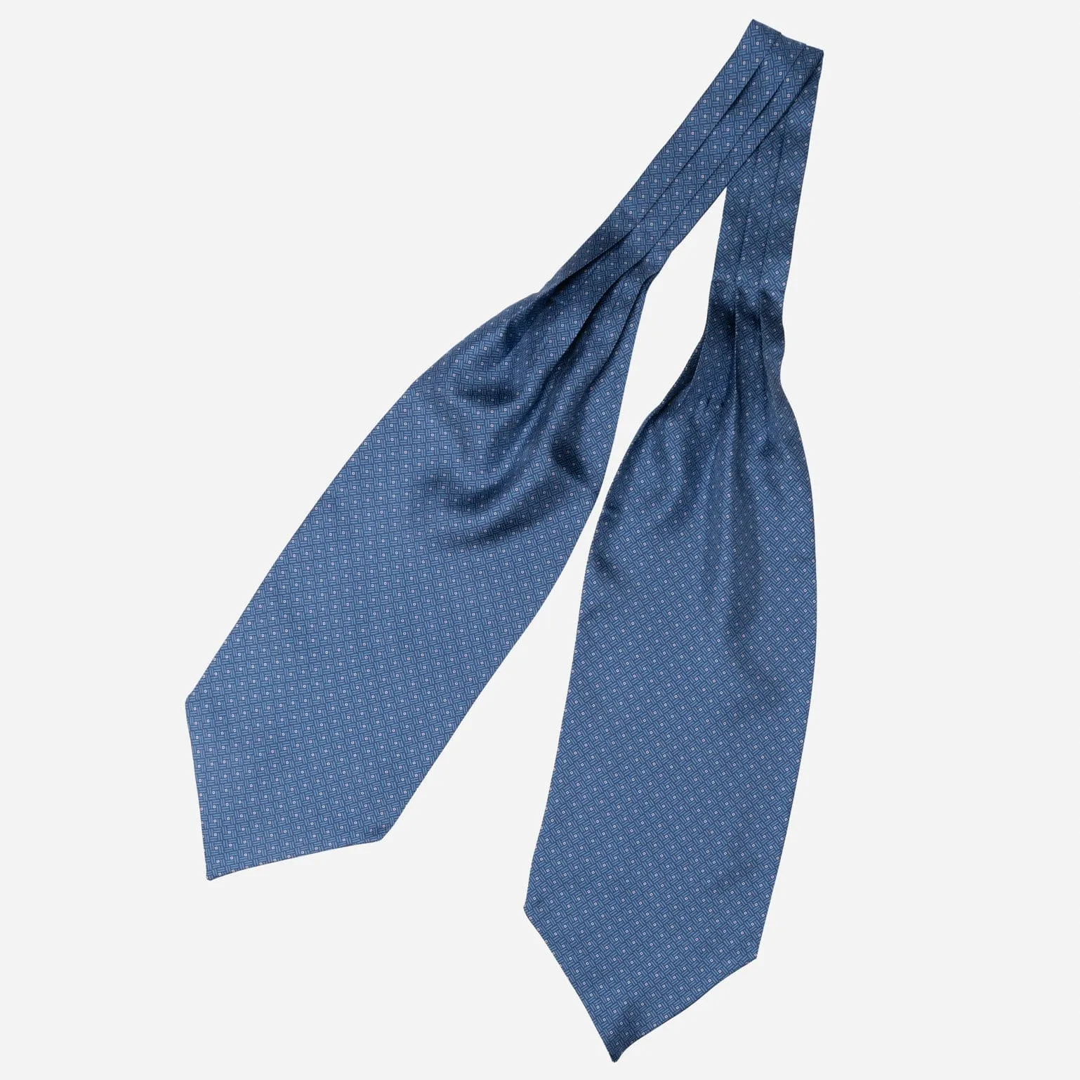 Sanremo - Silk Ascot Cravat Tie - Blue sold by Elizabetta product image thumbnail 2