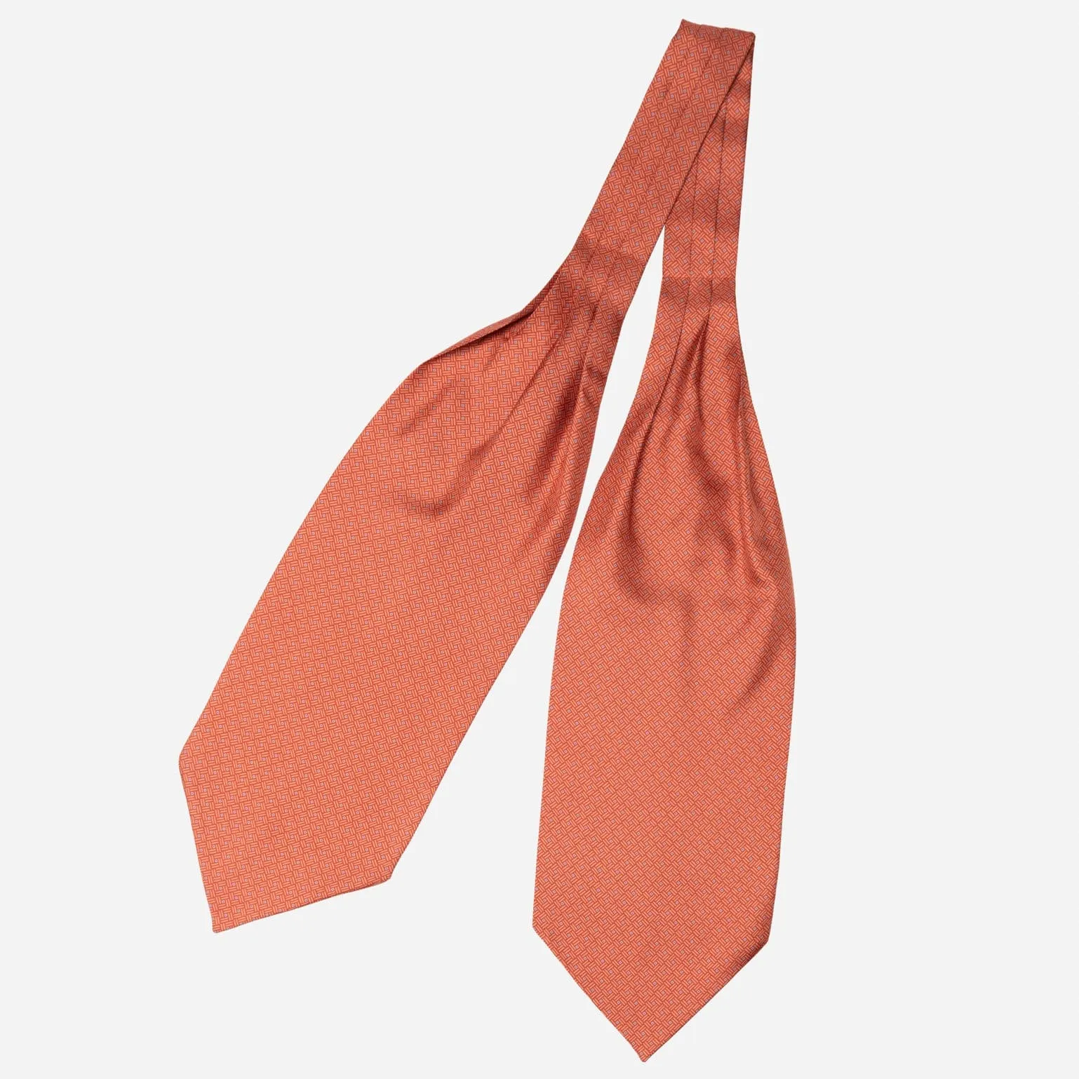Sanremo - Silk Ascot Cravat Tie - Cinnamon sold by Elizabetta product image thumbnail 2