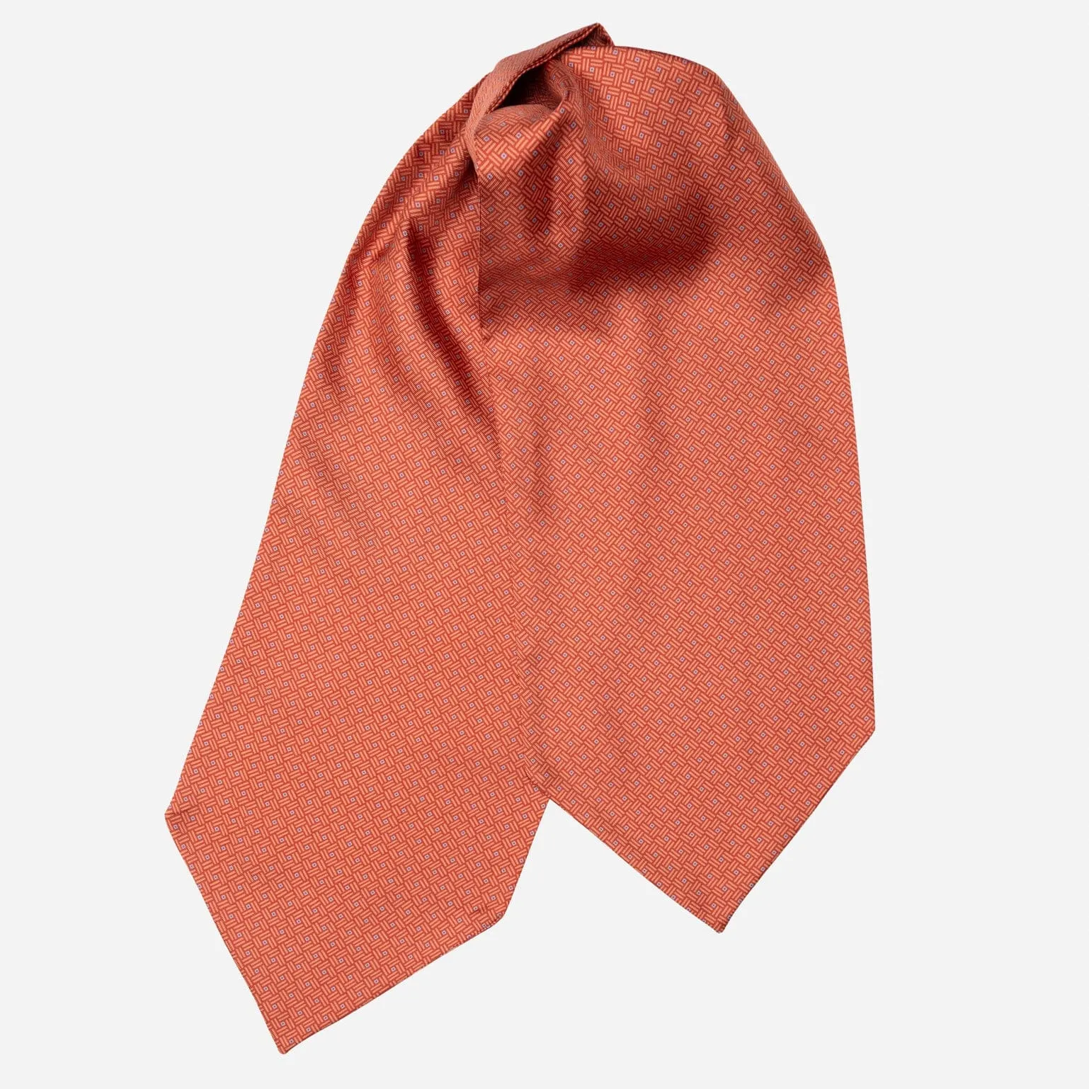 Sanremo - Silk Ascot Cravat Tie - Cinnamon sold by Elizabetta