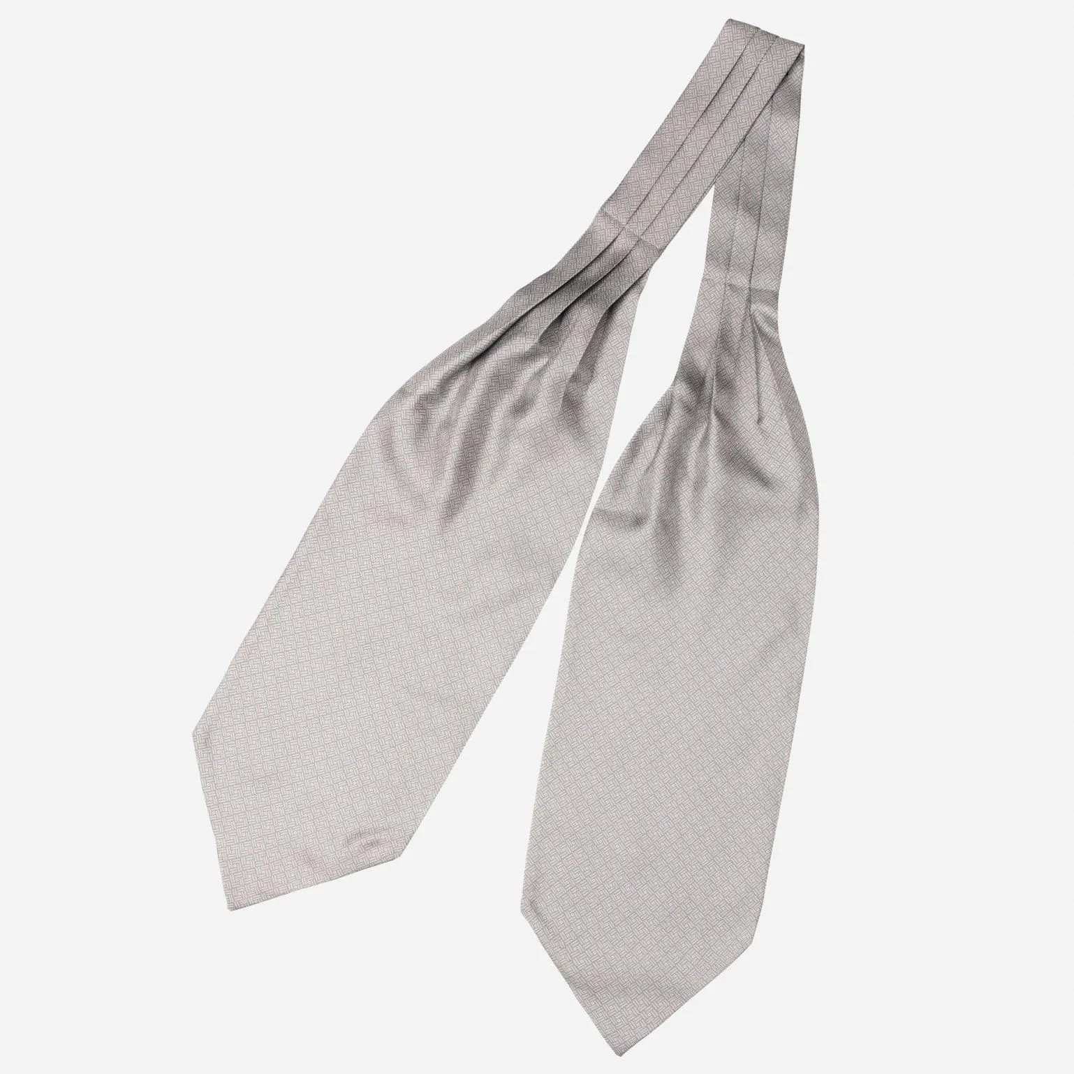 Sanremo - Silk Ascot Cravat Tie - Grey sold by Elizabetta product image thumbnail 2