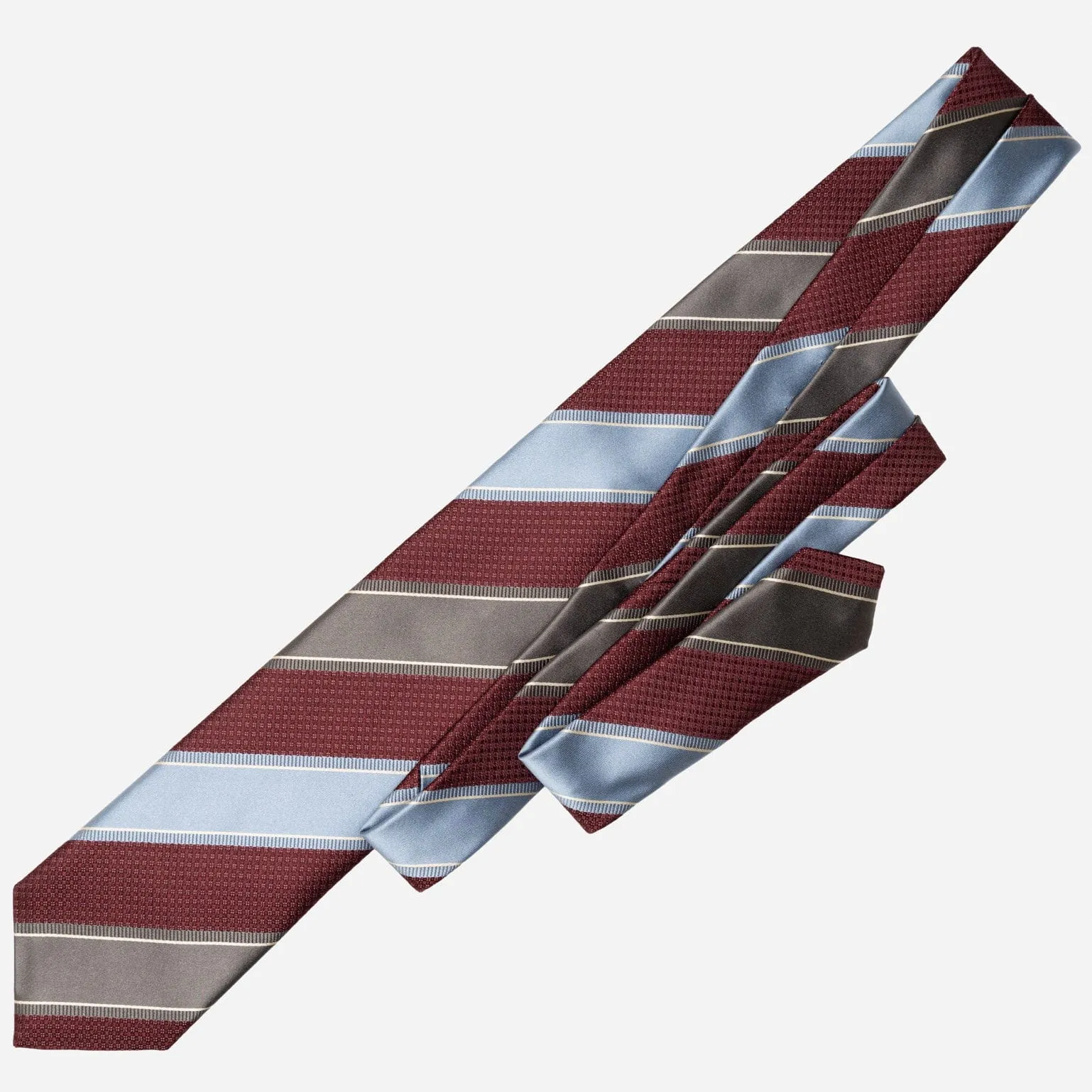 Ferrari - Silk Jacquard Tie - Burgundy Grey and Blue sold by Elizabetta product image thumbnail 3