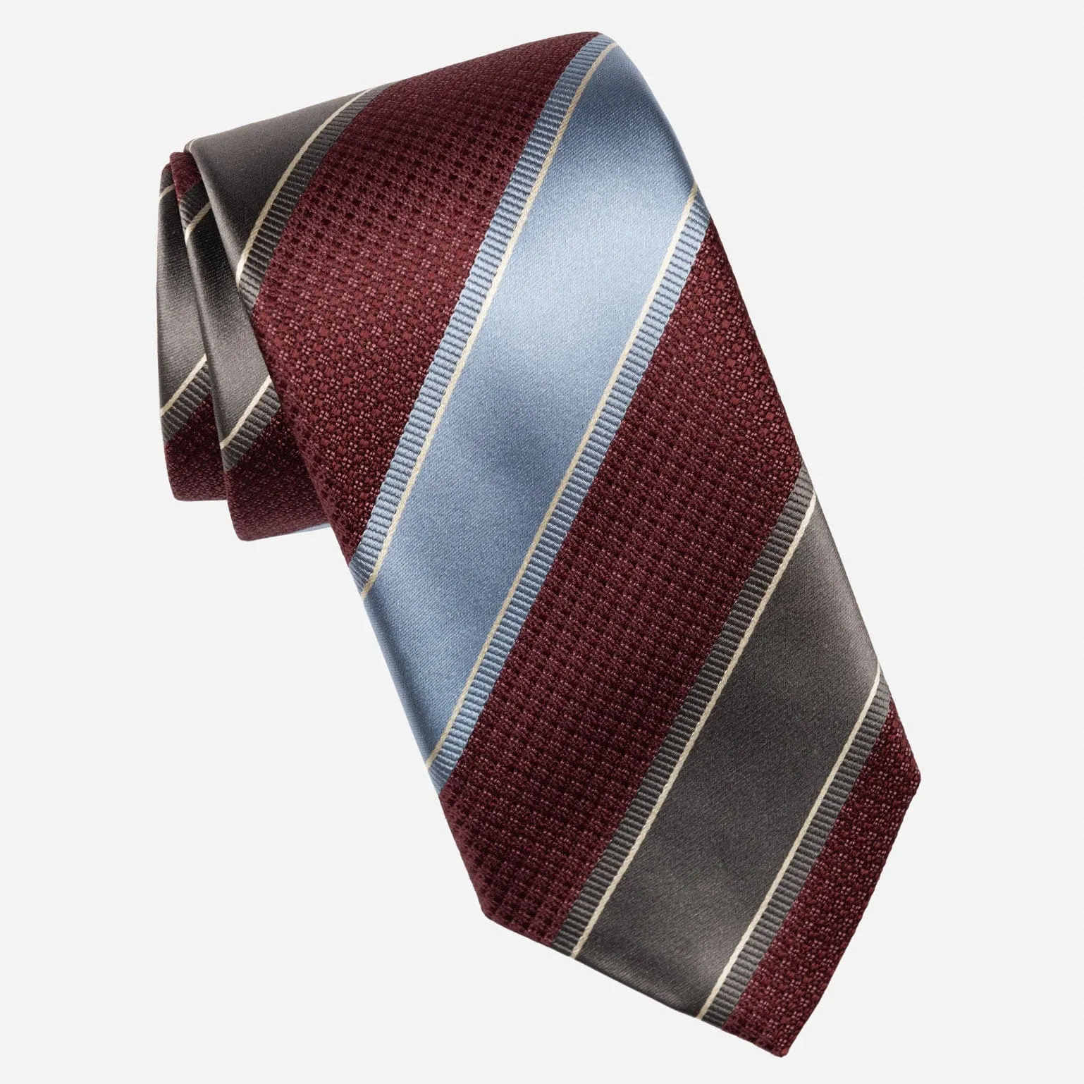 Ferrari - Silk Jacquard Tie - Burgundy Grey and Blue sold by Elizabetta product image thumbnail 2