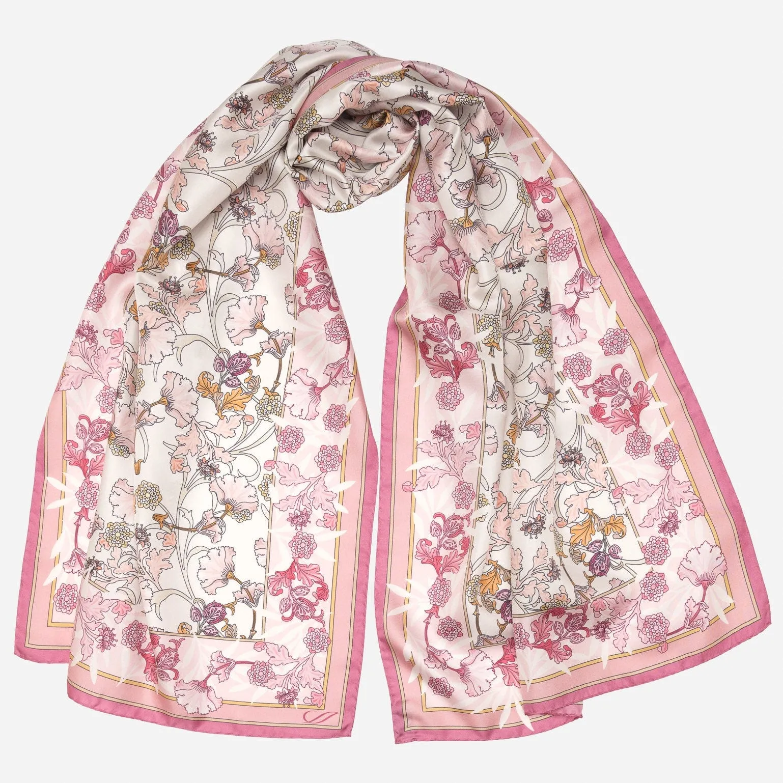 Ofelia - Long Silk Scarf - Pink sold by Elizabetta product image thumbnail 2
