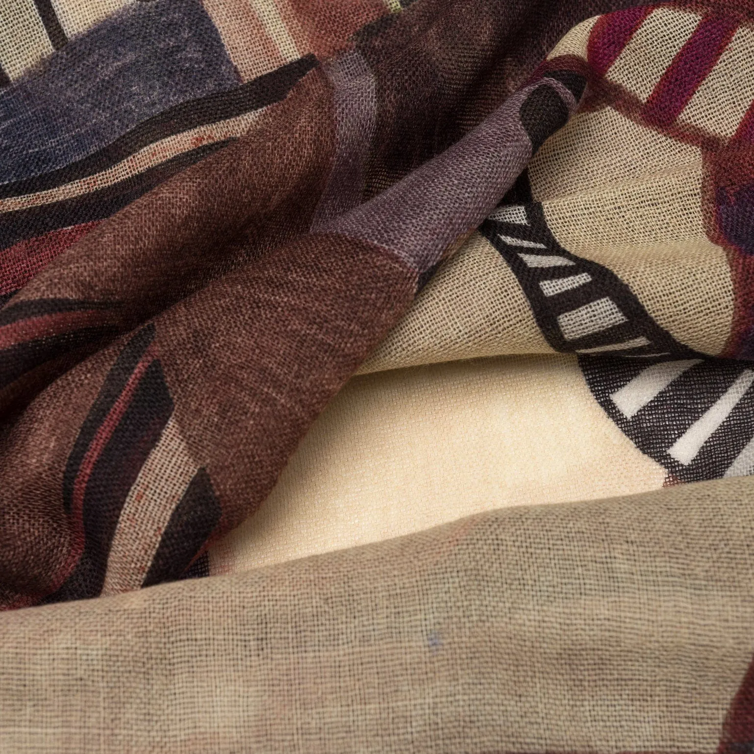 Sardinia - Wool Scarf - Plum sold by Elizabetta product image thumbnail 4