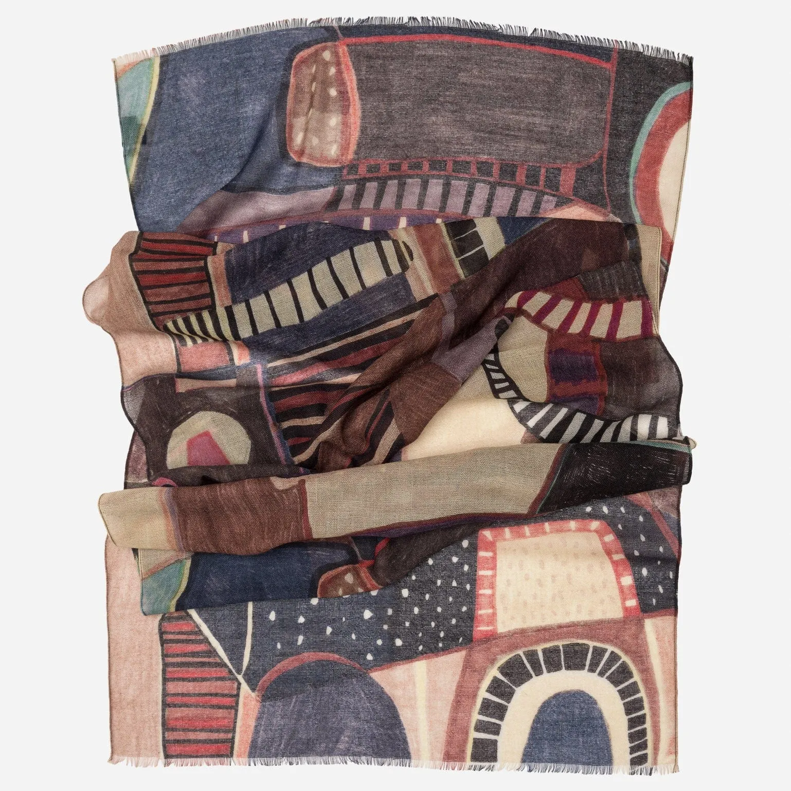 Sardinia - Wool Scarf - Plum sold by Elizabetta product image thumbnail 3