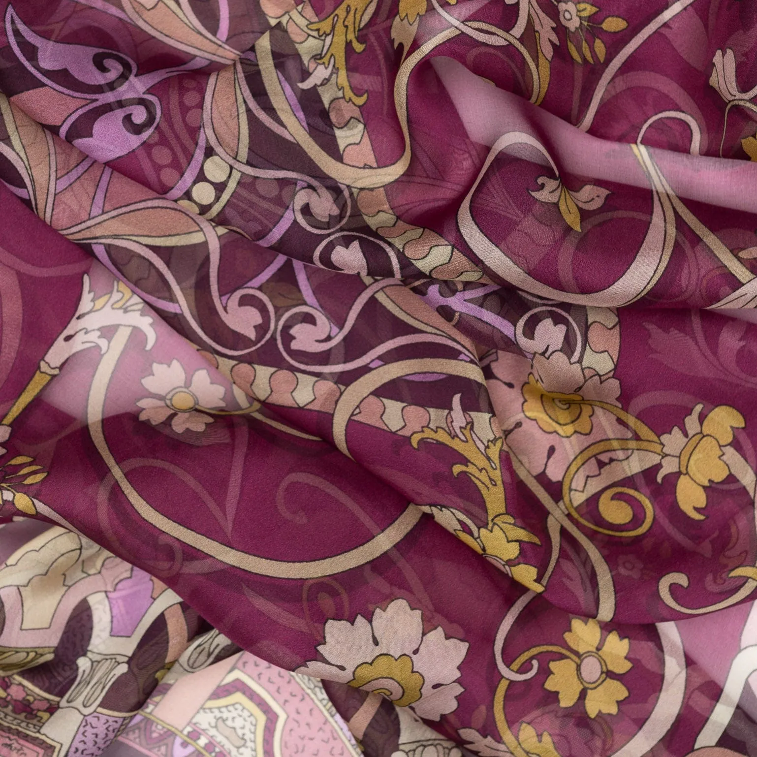 Natalia - Silk Scarf Shawl - Raspberry sold by Elizabetta product image thumbnail 5