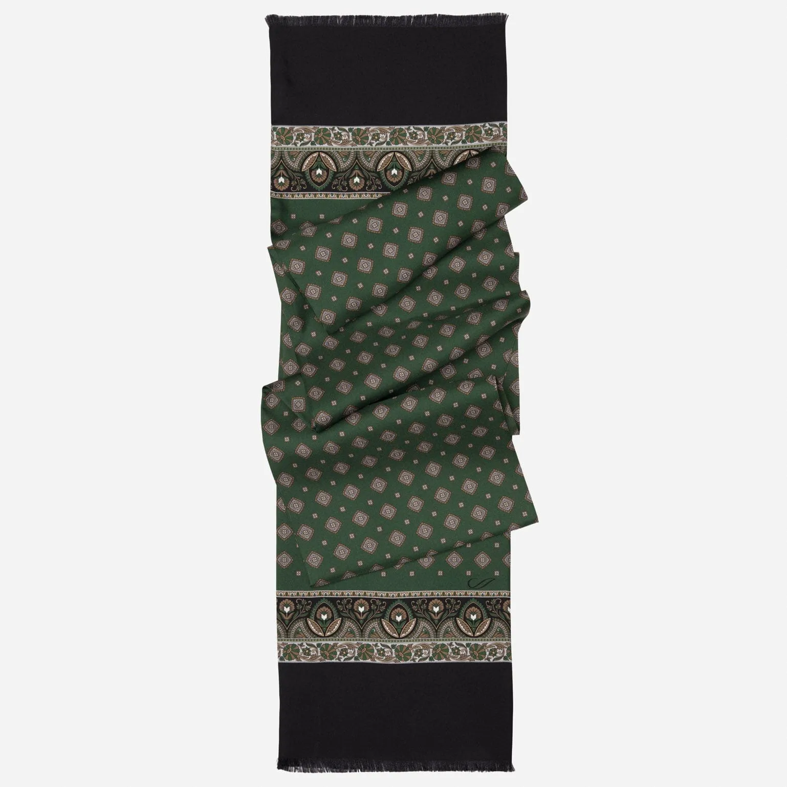 Ancona - Silk Scarf - Forest Green sold by Elizabetta product image thumbnail 2