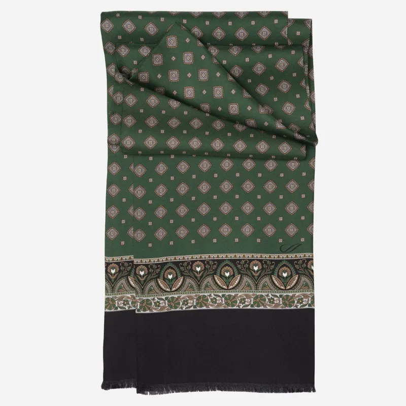 Ancona - Silk Scarf - Forest Green sold by Elizabetta