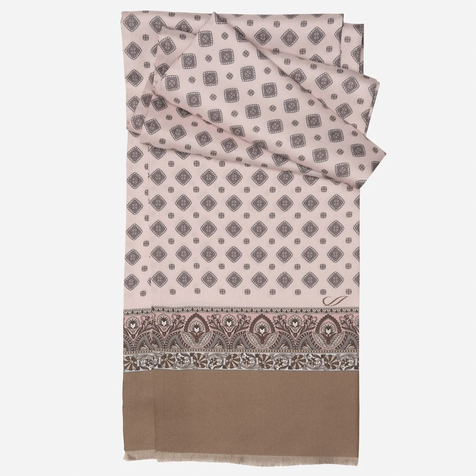 Ancona - Silk Scarf - Pink sold by Elizabetta