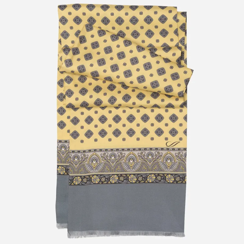 Ancona - Silk Scarf - Yellow sold by Elizabetta