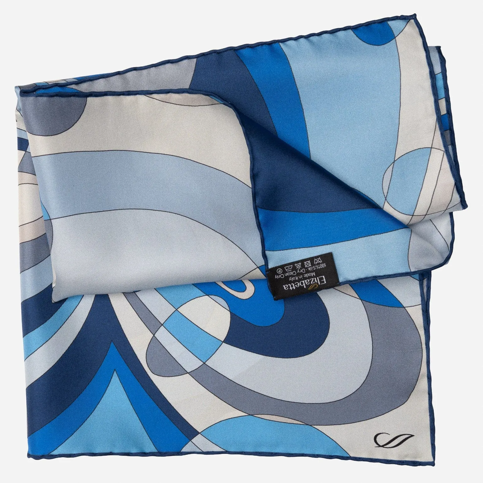 Michelle - Silk Bandana - Blue sold by Elizabetta product image thumbnail 4