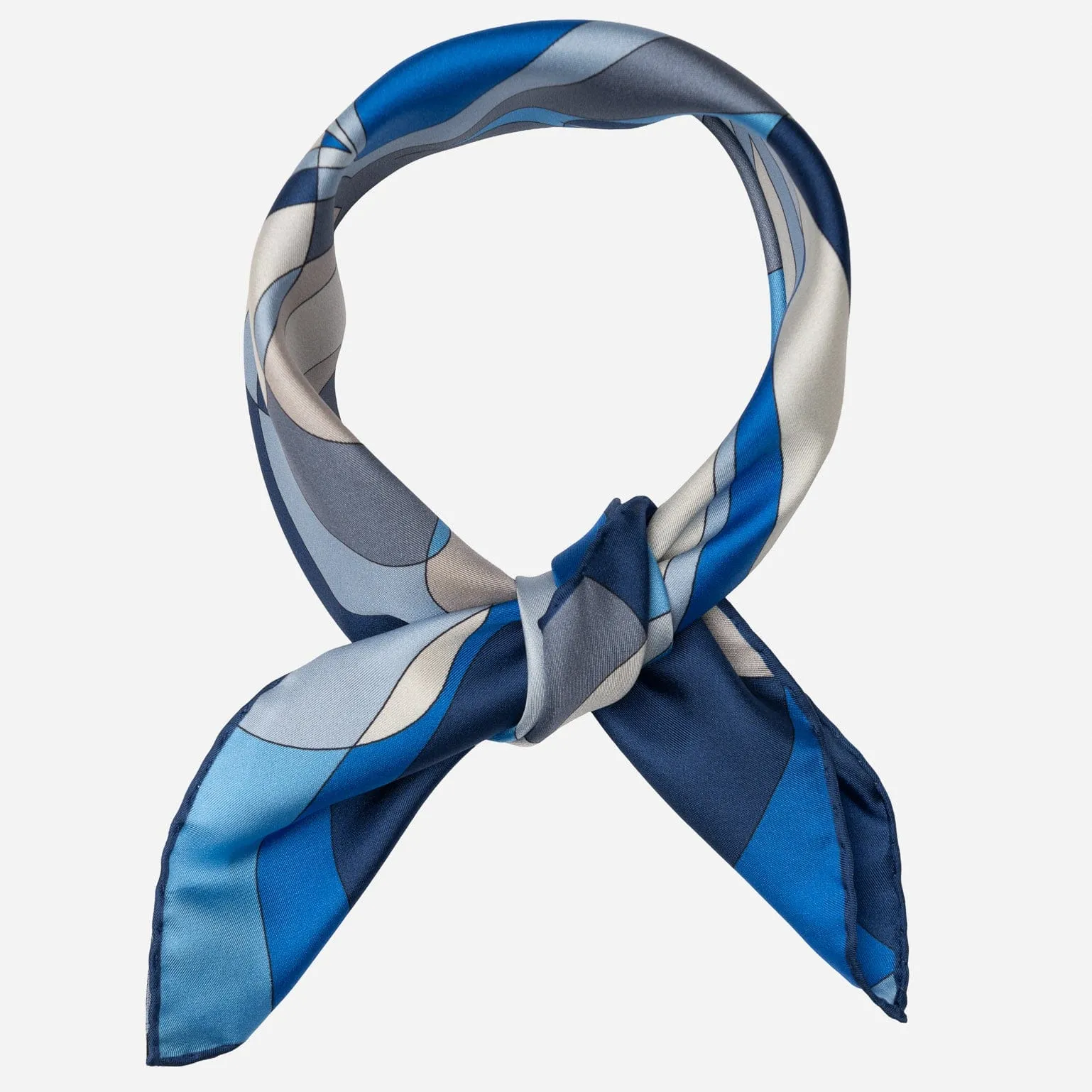 Michelle - Silk Bandana - Blue sold by Elizabetta product image thumbnail 2