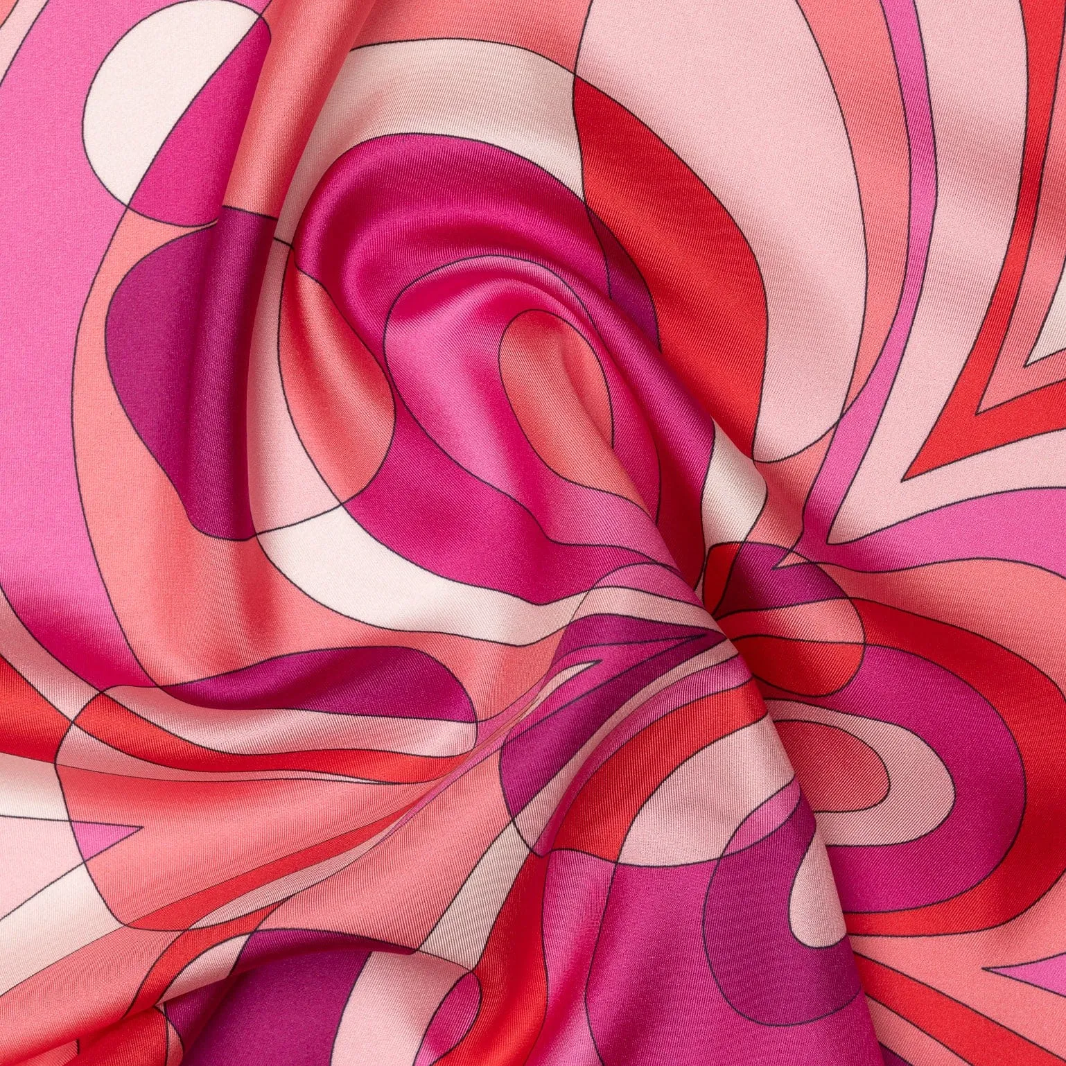 Michelle - Silk Bandana - Fuchsia sold by Elizabetta product image thumbnail 3