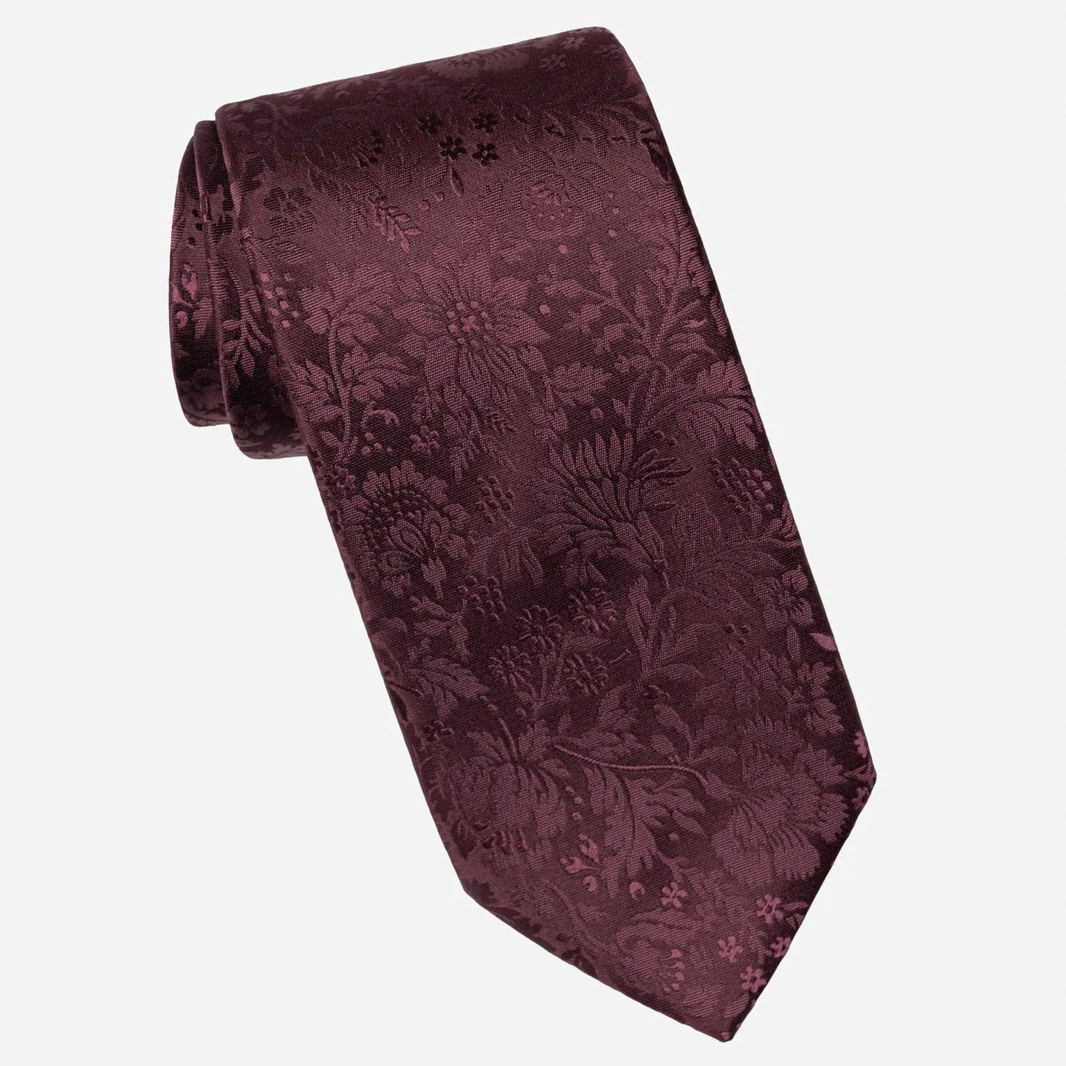 Goldoni - Silk Jacquard Tie - Burgundy sold by Elizabetta product image thumbnail 3