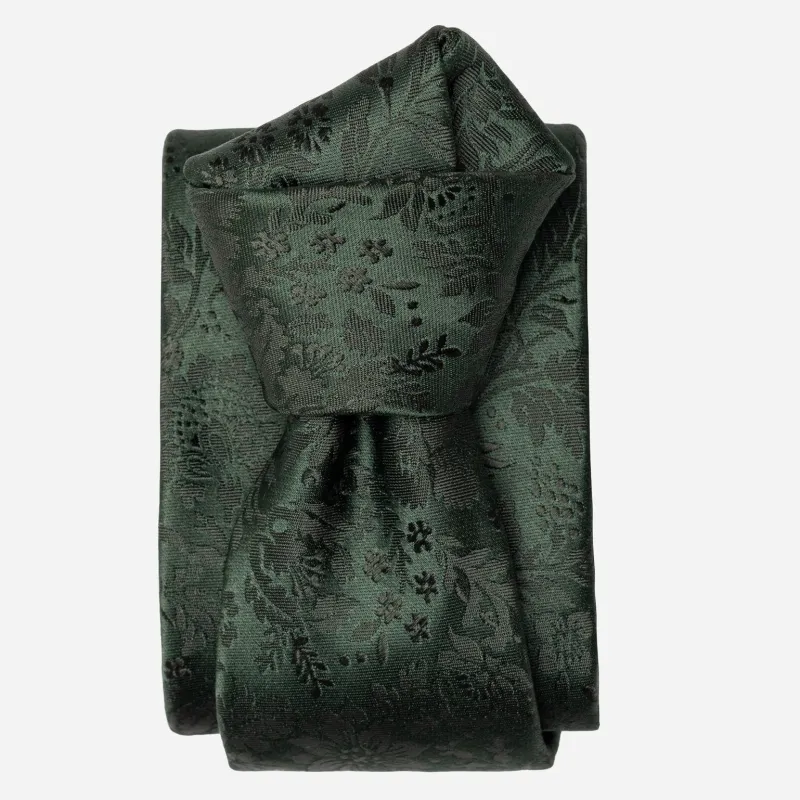 Goldoni - Silk Jacquard Tie - Green sold by Elizabetta
