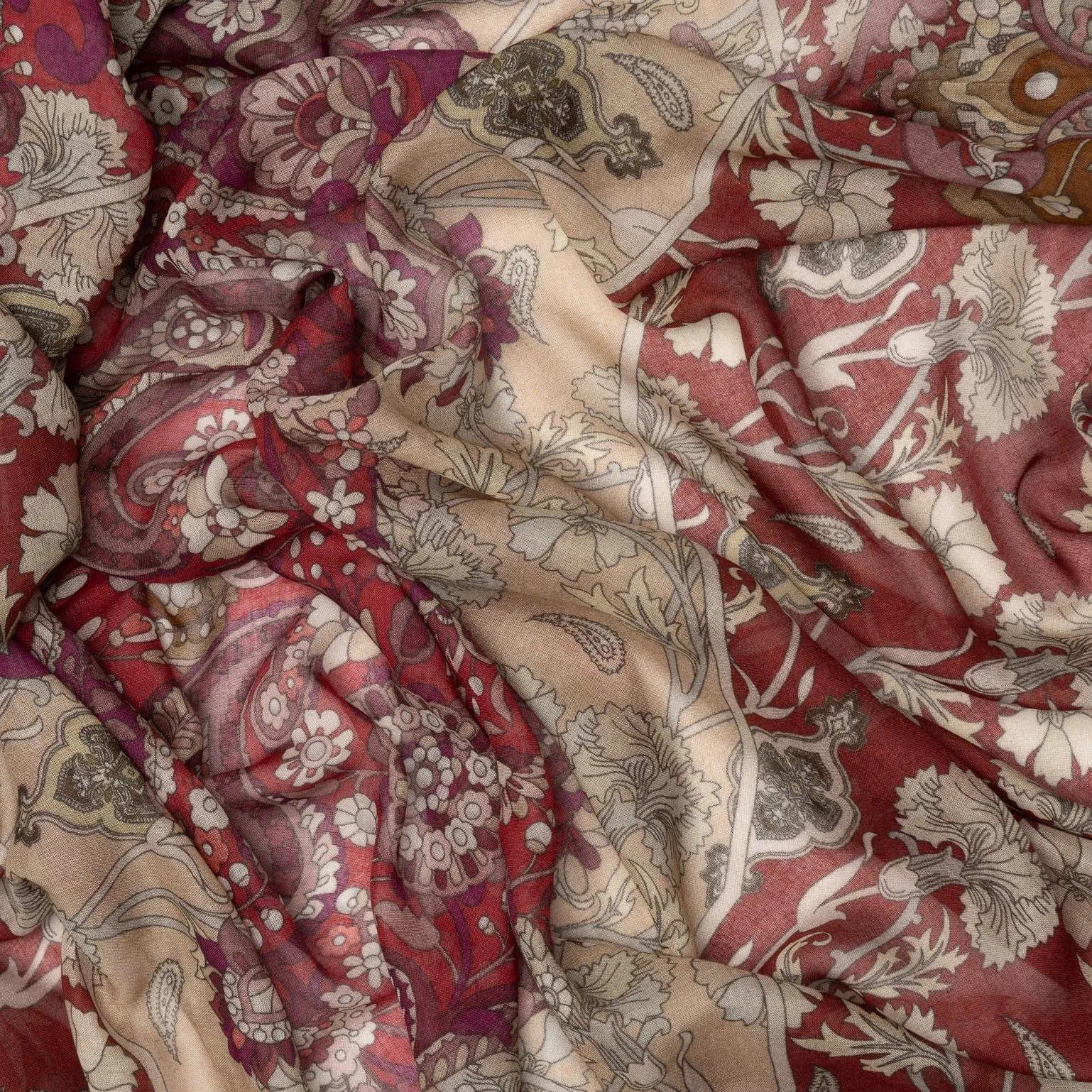 Stella - Modal Cashmere Scarf Shawl - Berry Red sold by Elizabetta product image thumbnail 3