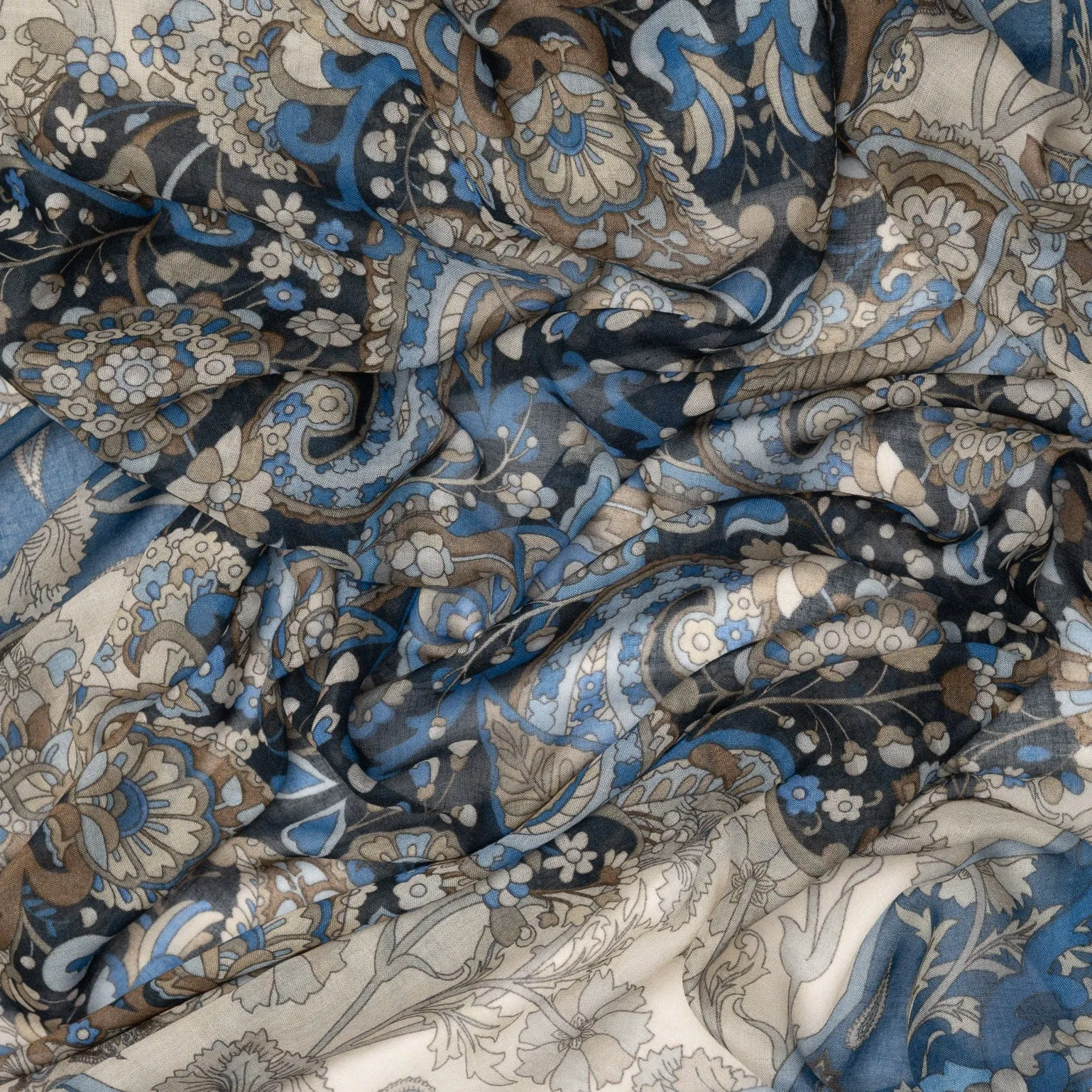 Stella - Modal Cashmere Scarf Shawl - Blue Marine sold by Elizabetta product image thumbnail 2