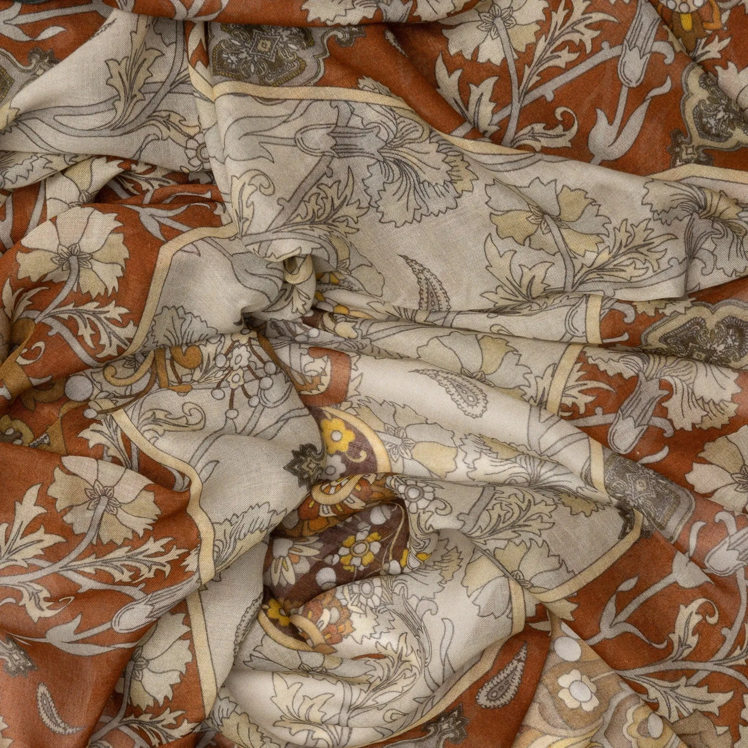 Stella - Modal Cashmere Scarf Shawl - Terracotta sold by Elizabetta product image thumbnail 3