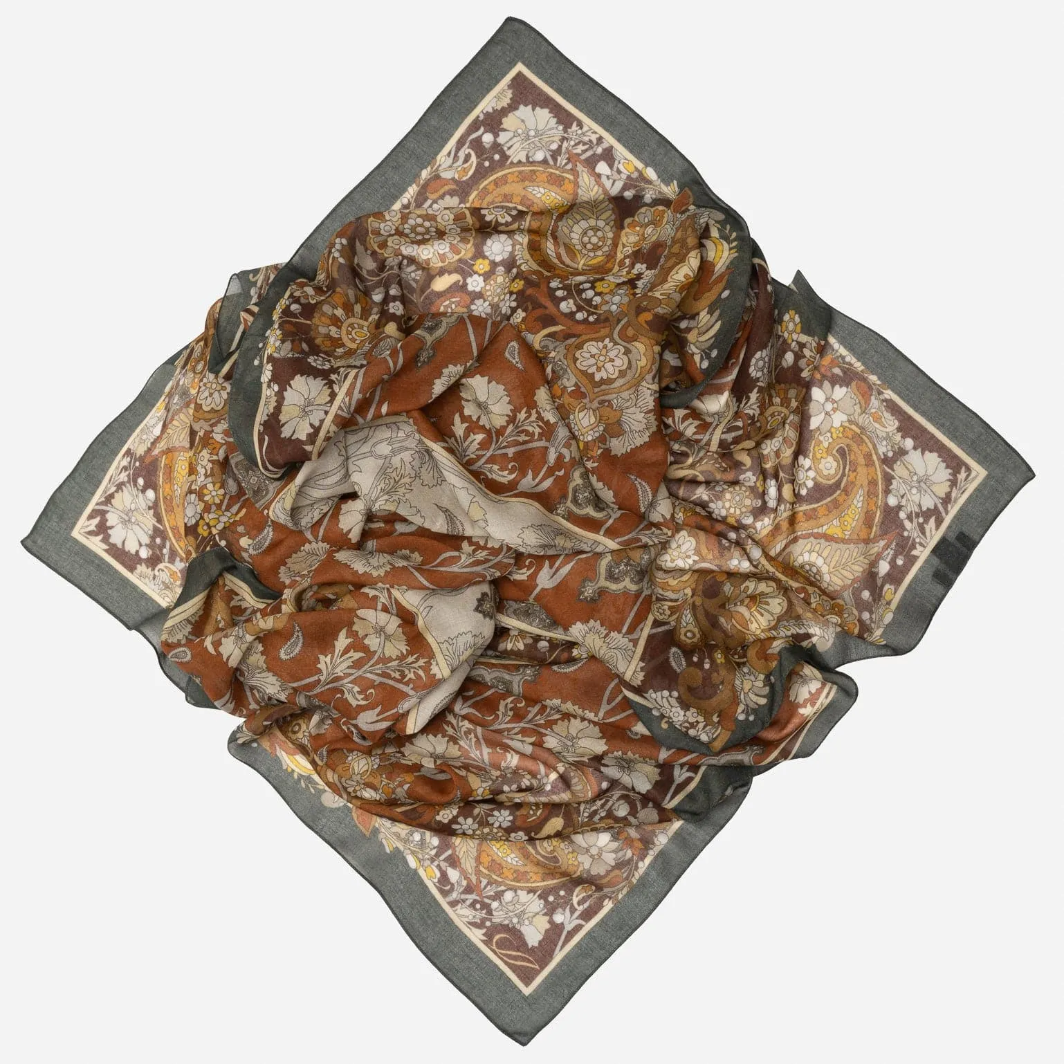 Stella - Modal Cashmere Scarf Shawl - Terracotta sold by Elizabetta product image thumbnail 2