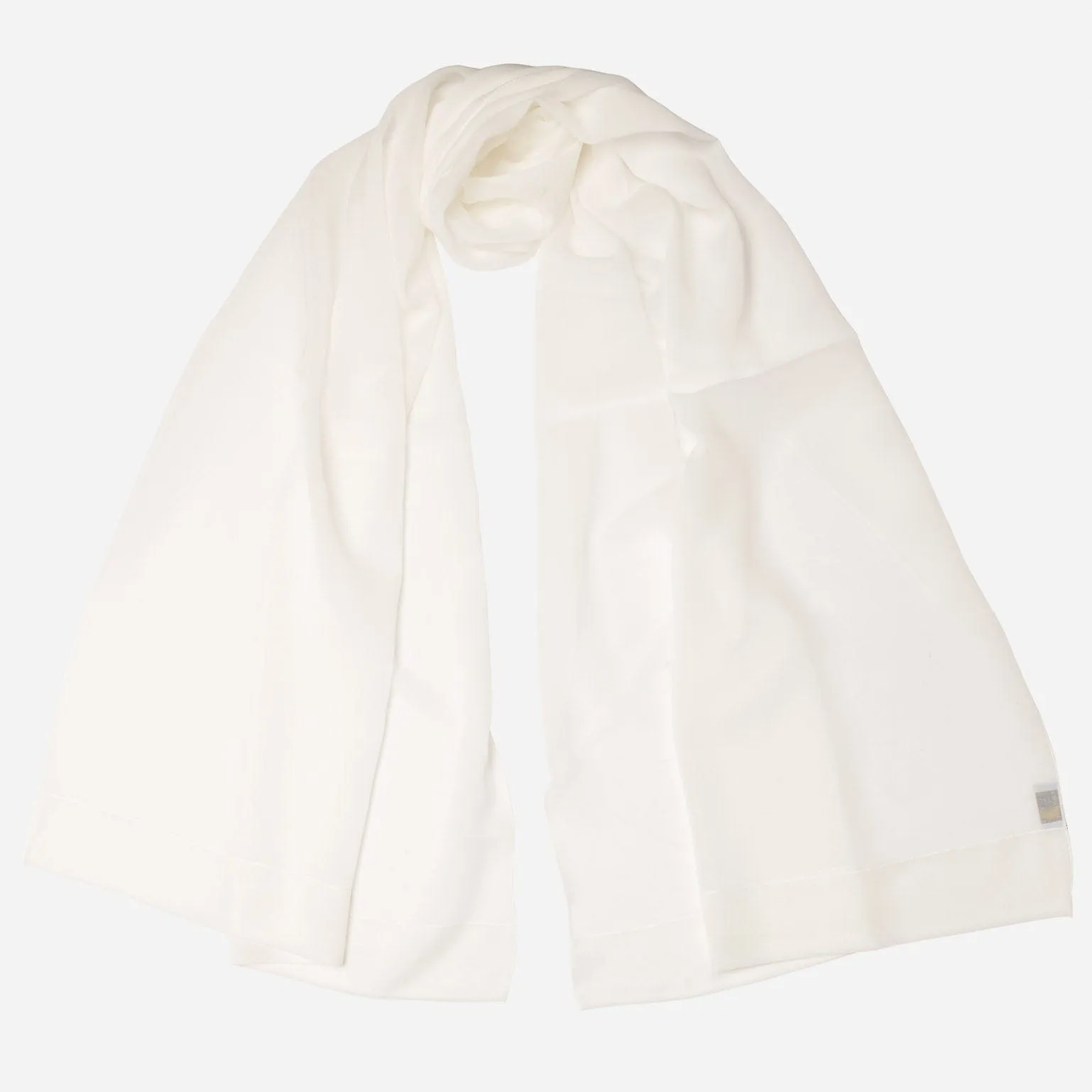 Carmen - Silk Scarf Shawl - White sold by Elizabetta