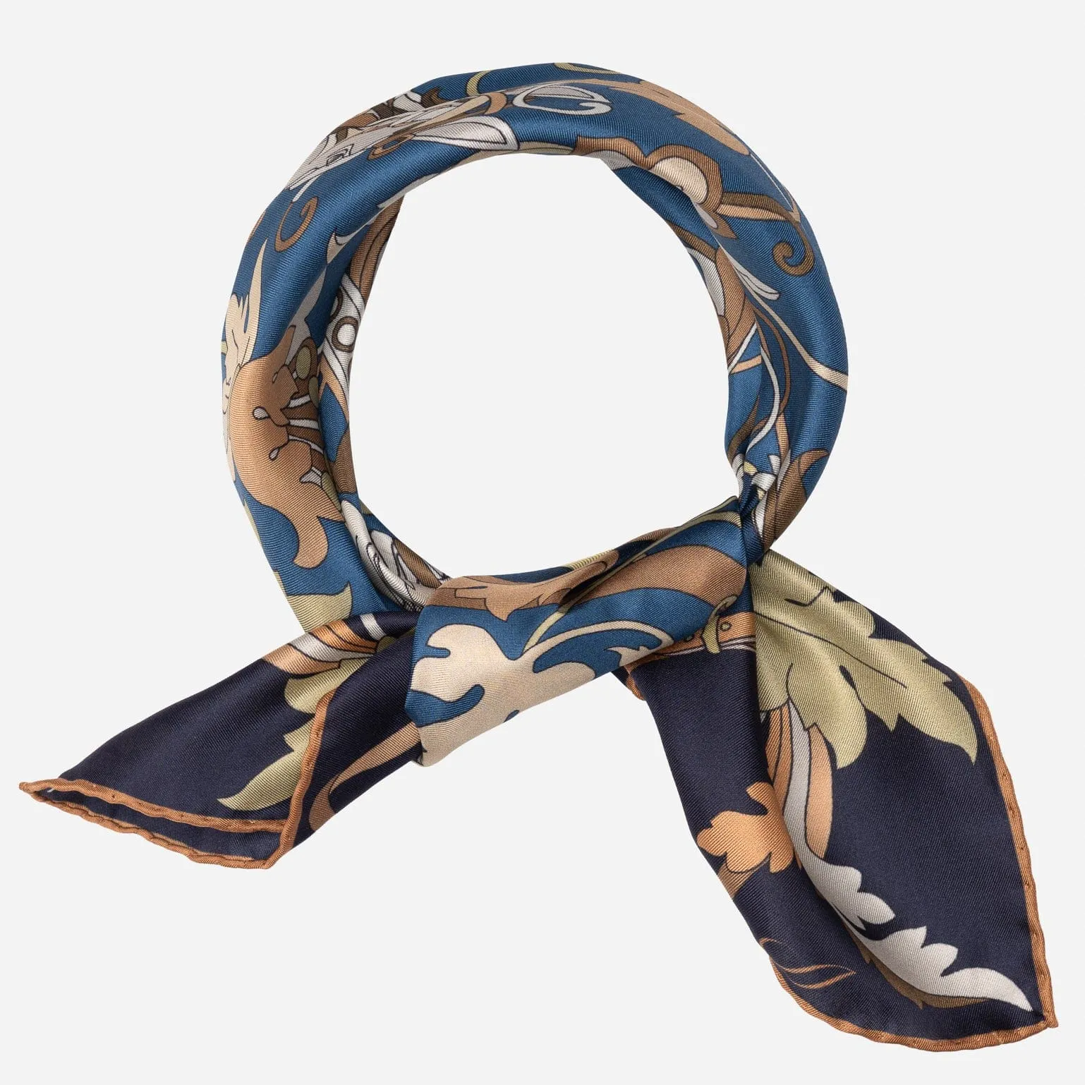 Elena - Silk Bandana - Midnight Blue sold by Elizabetta product image thumbnail 2