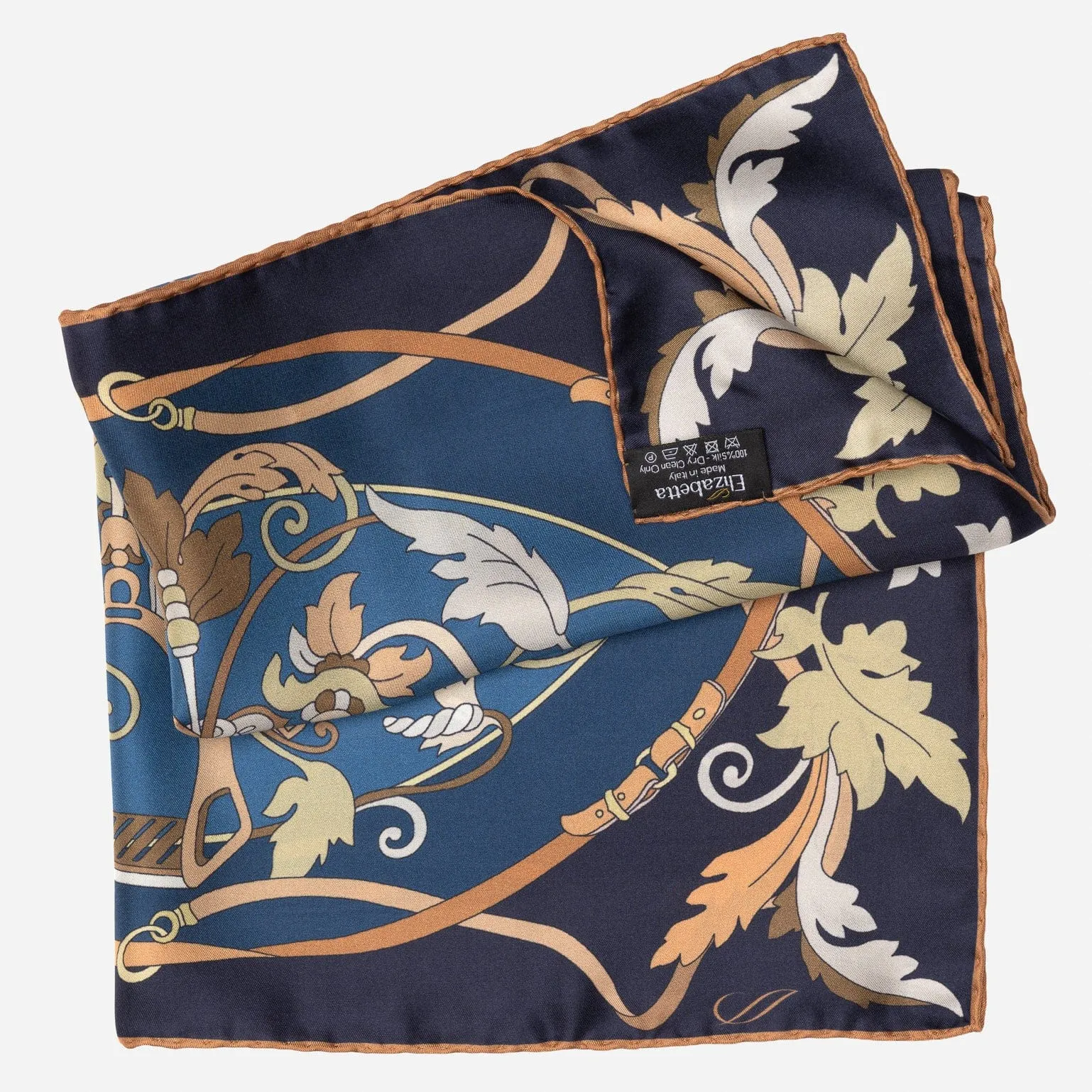 Elena - Silk Bandana - Midnight Blue sold by Elizabetta product image thumbnail 3