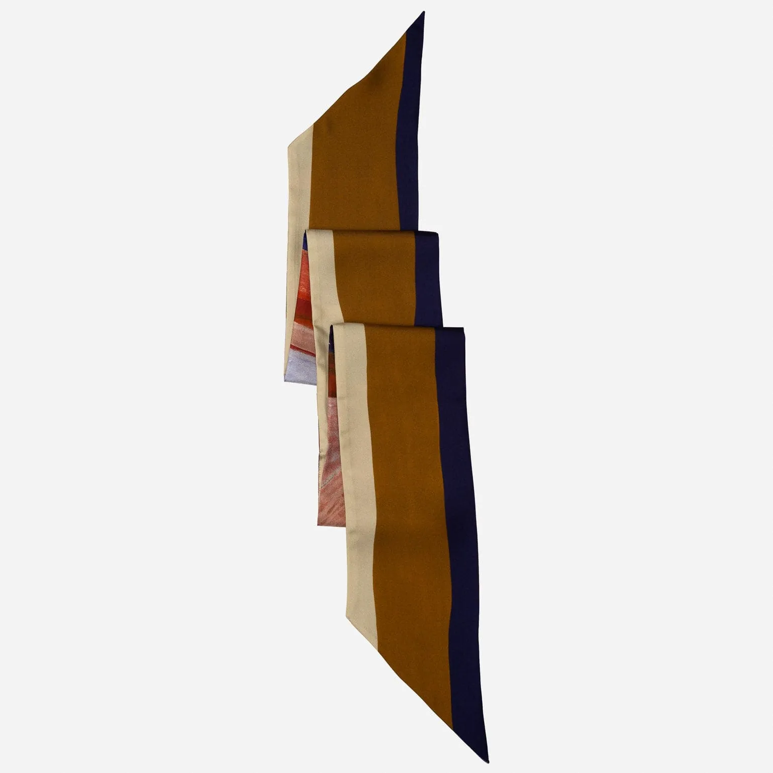 Lia - Skinny Silk Scarf - Bronze & Indigo sold by Elizabetta product image thumbnail 3