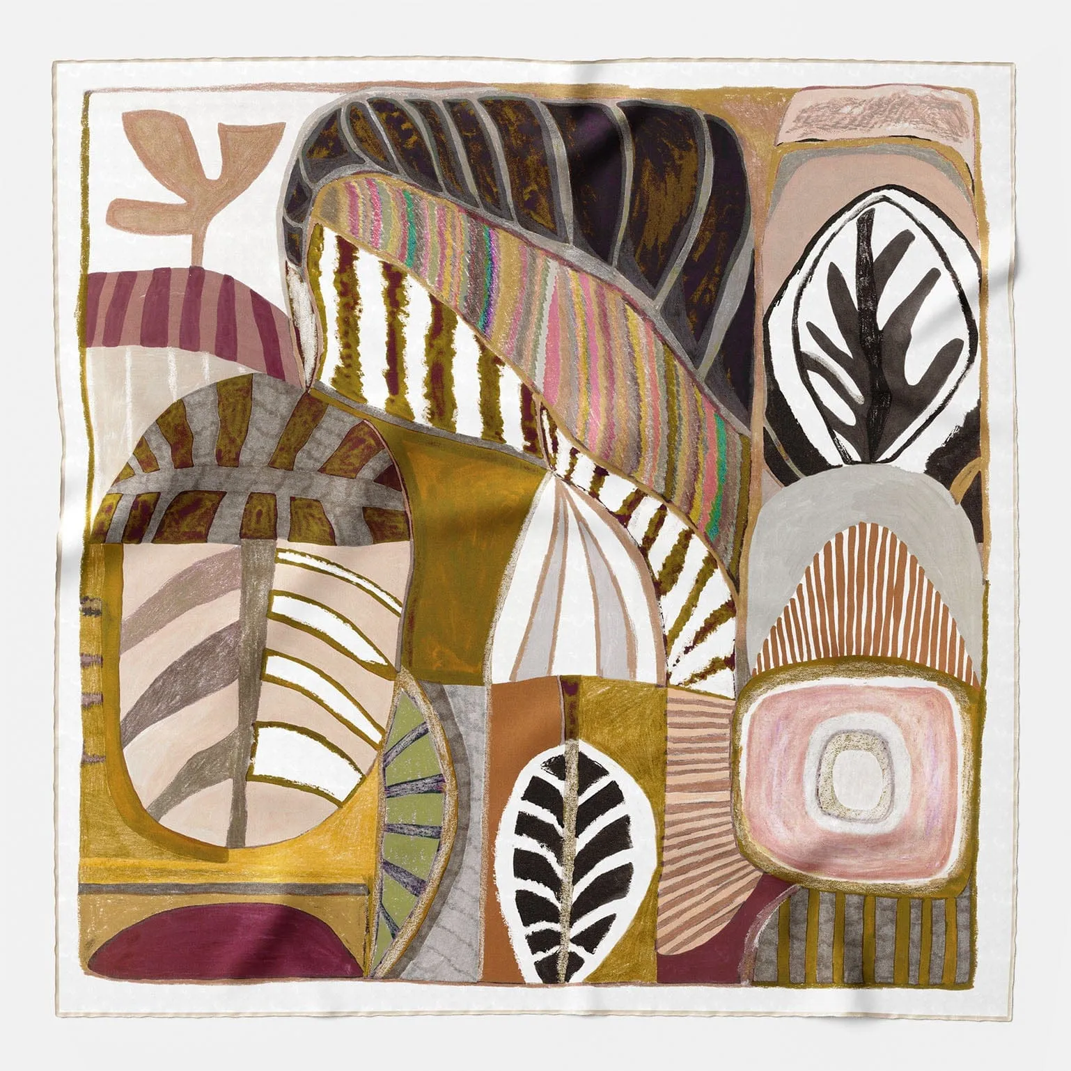 Nicola - Silk Foulard - Earth Tones sold by Elizabetta