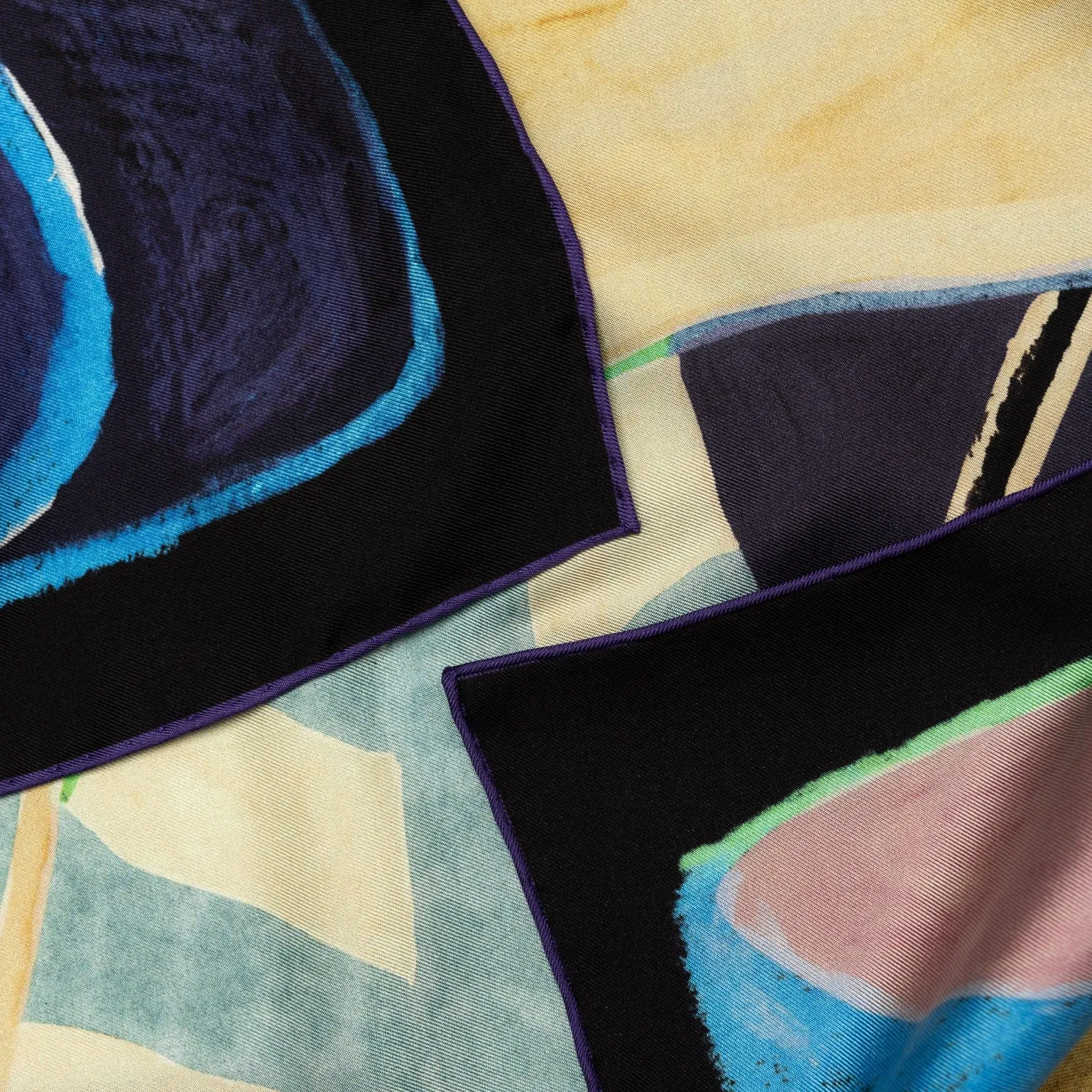 Nicola - Silk Foulard - Blue and Plum sold by Elizabetta product image thumbnail 4