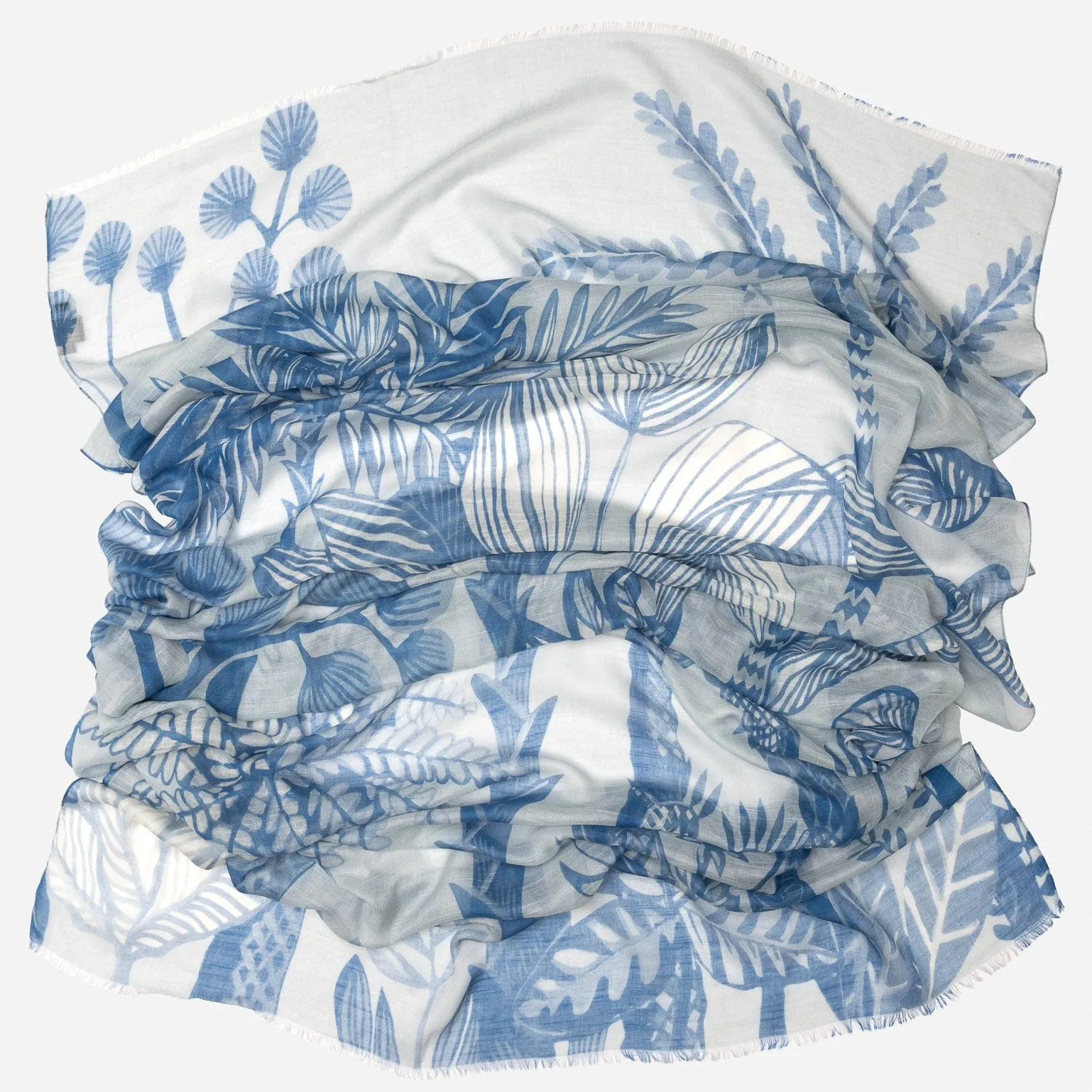 Palma - Modal Cotton Silk Scarf - Blue sold by Elizabetta product image thumbnail 3